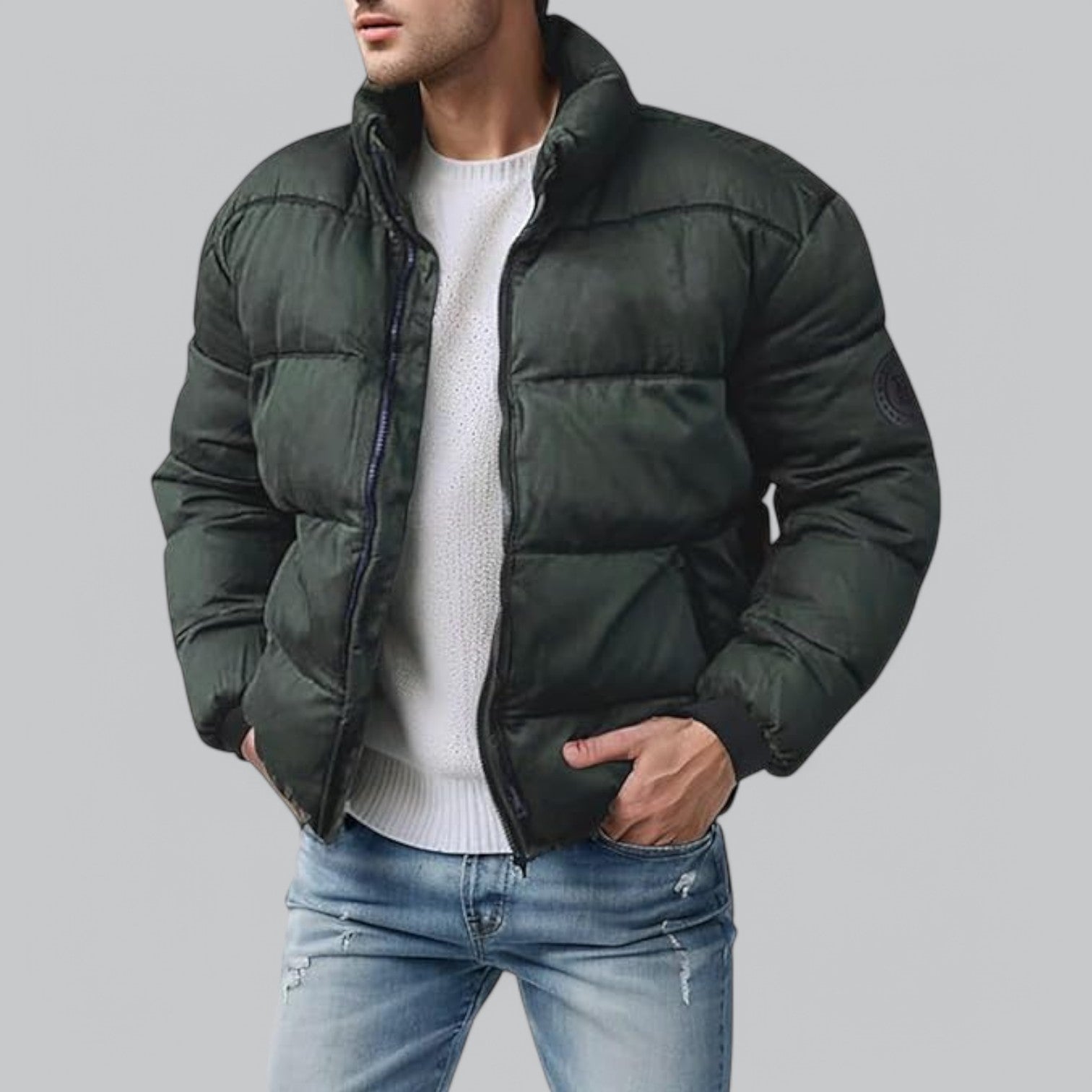 Valenti | Lightweight Puffer Jacket - Mock Bomber