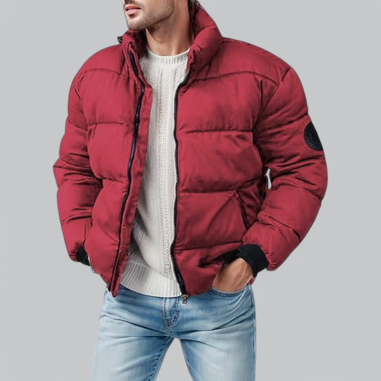 Valenti | Lightweight Puffer Jacket - Mock Bomber
