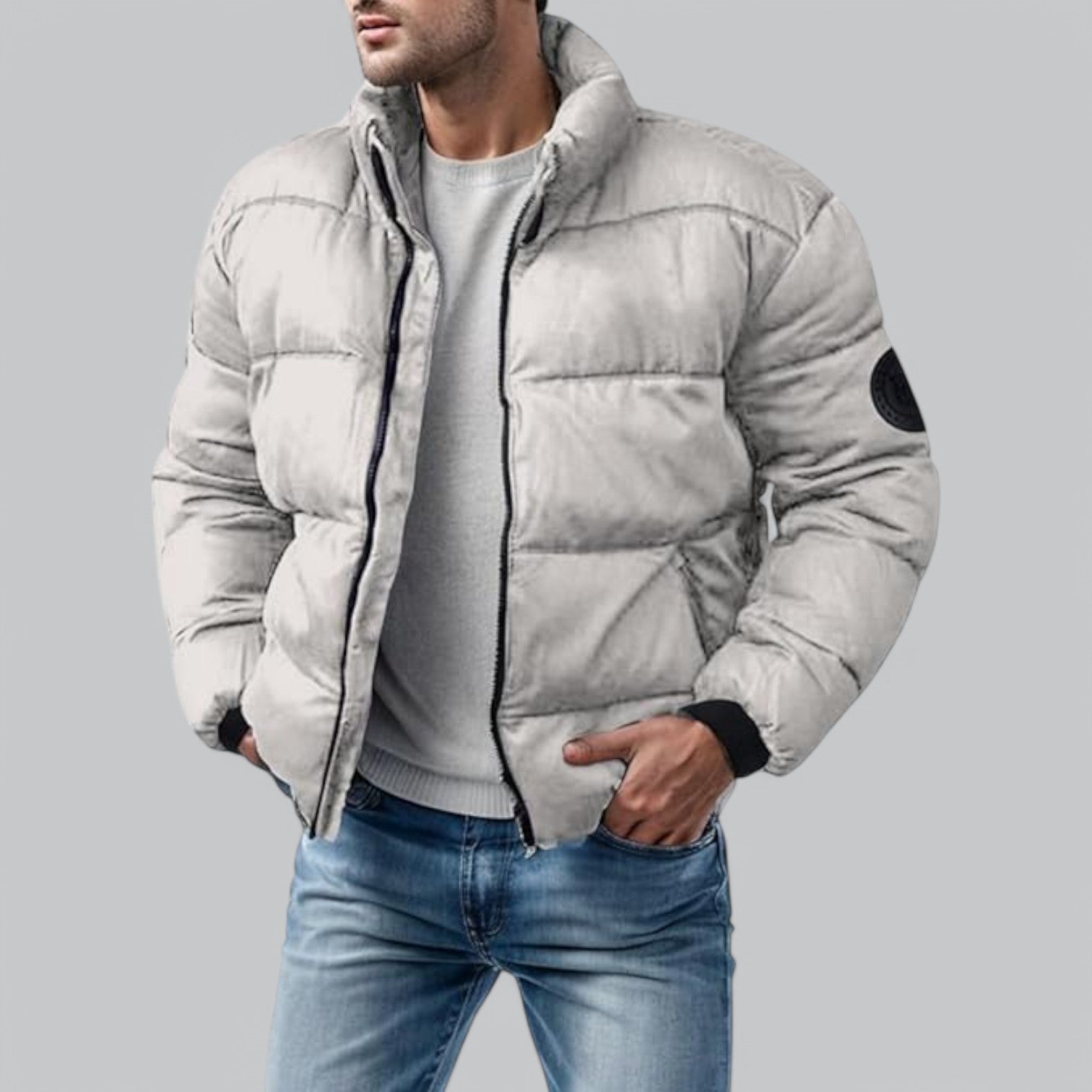 Valenti | Lightweight Puffer Jacket - Mock Bomber