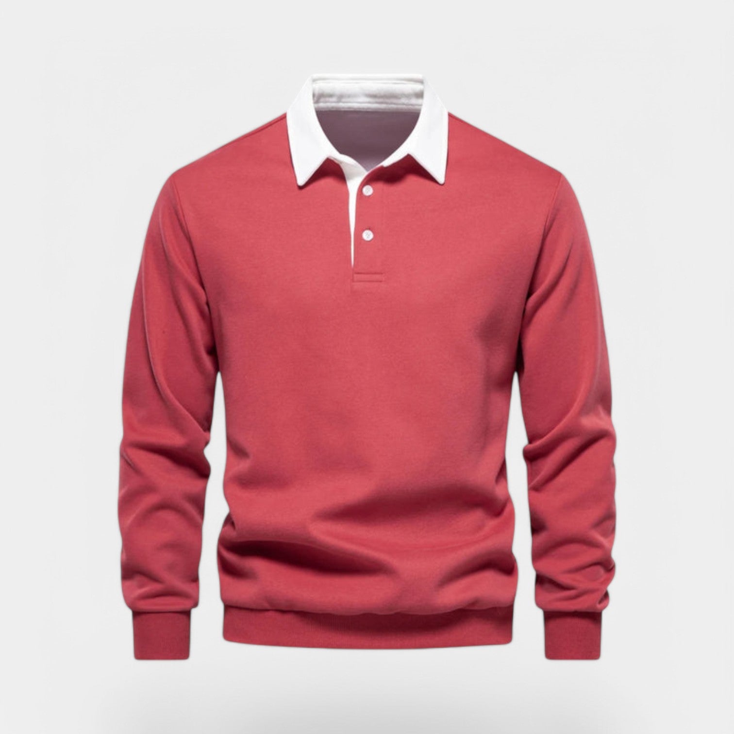 Valenti | Dress Collar Polo Neck Sweatshirt - Cotton Pullover