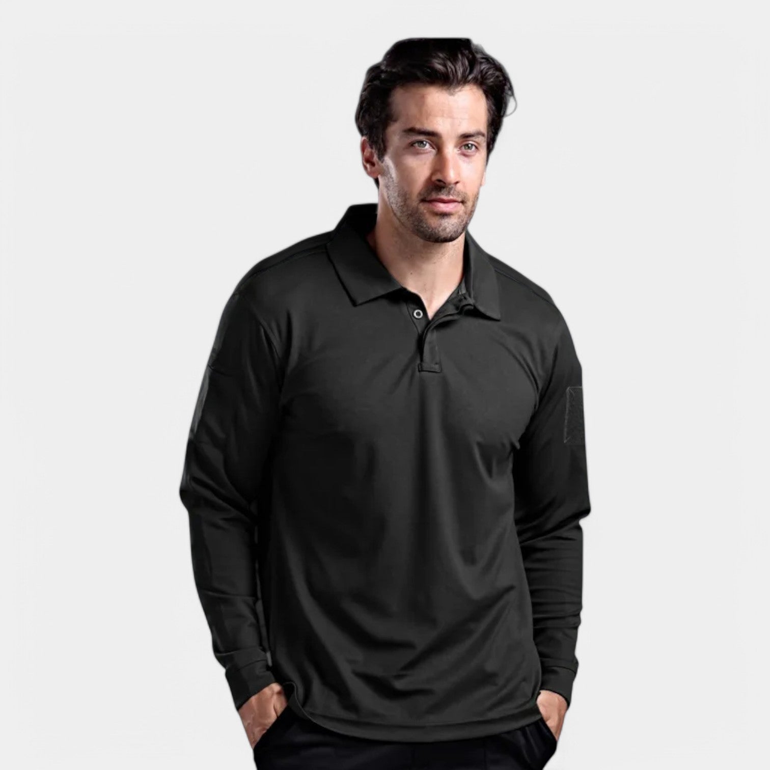 Valenti | Long Sleeve Polo Shirt - Breathable Lightweight Jumper