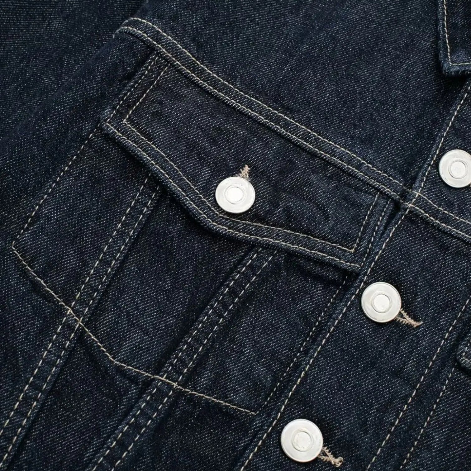 Valenti | Vintage Denim Cropped Jacket & Wide Leg Pants Set