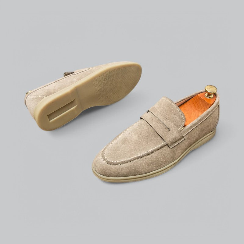 Valenti | Luxury Old-Money Loafers - Faux Suede Moccasins
