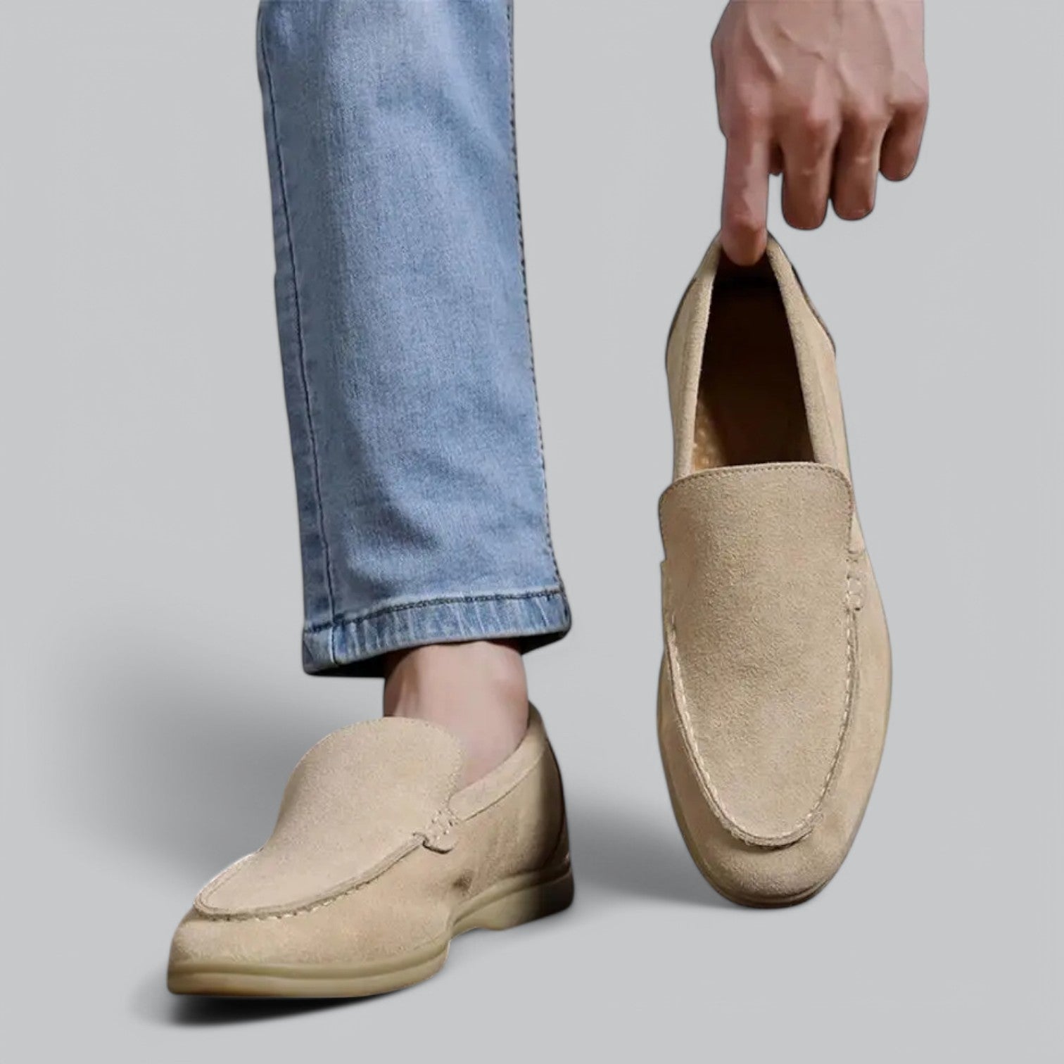Valenti | Leather Suede Loafers - Soft Slip-On Shoes