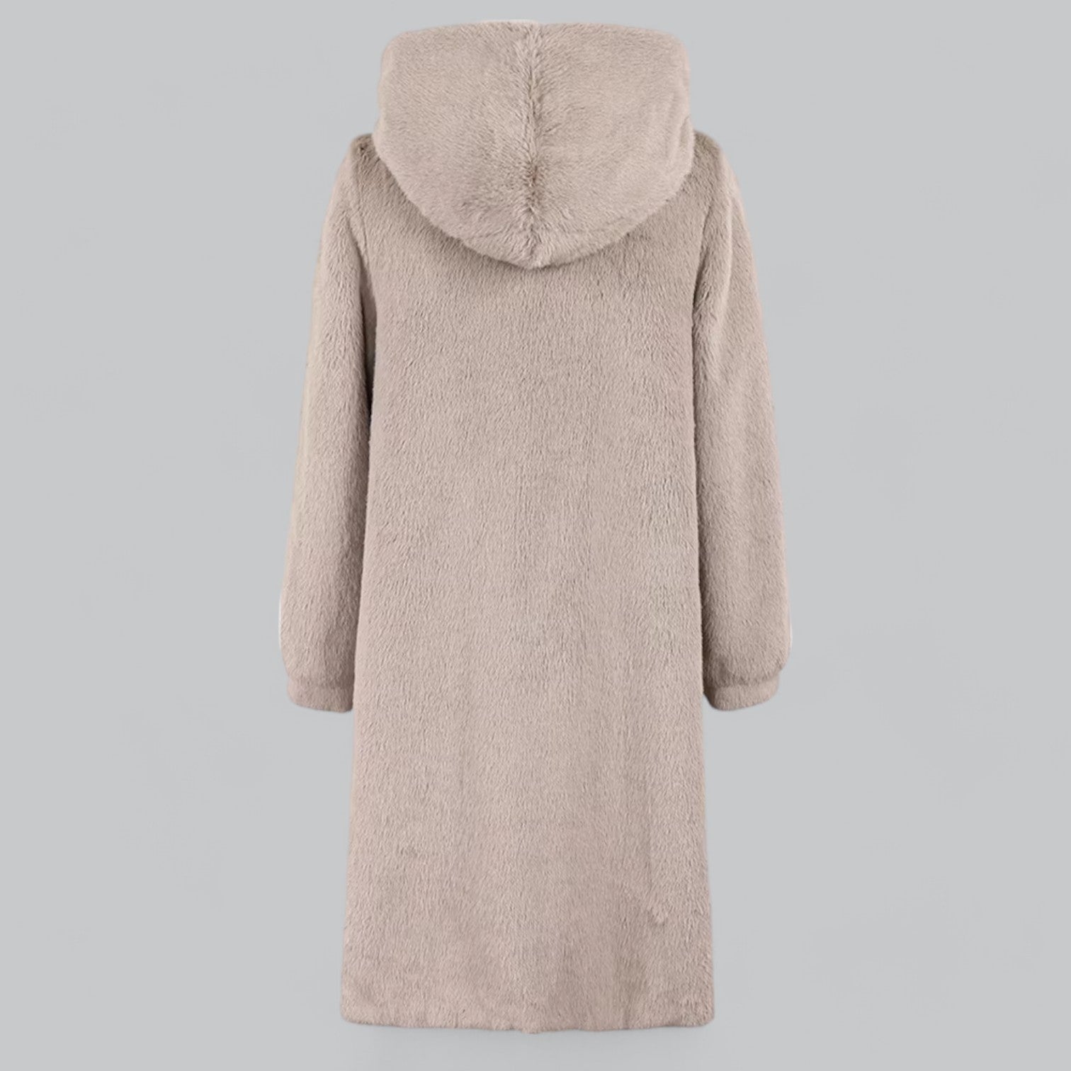 Valenti | Luxury Mink Faux Fur Hooded Long Coat