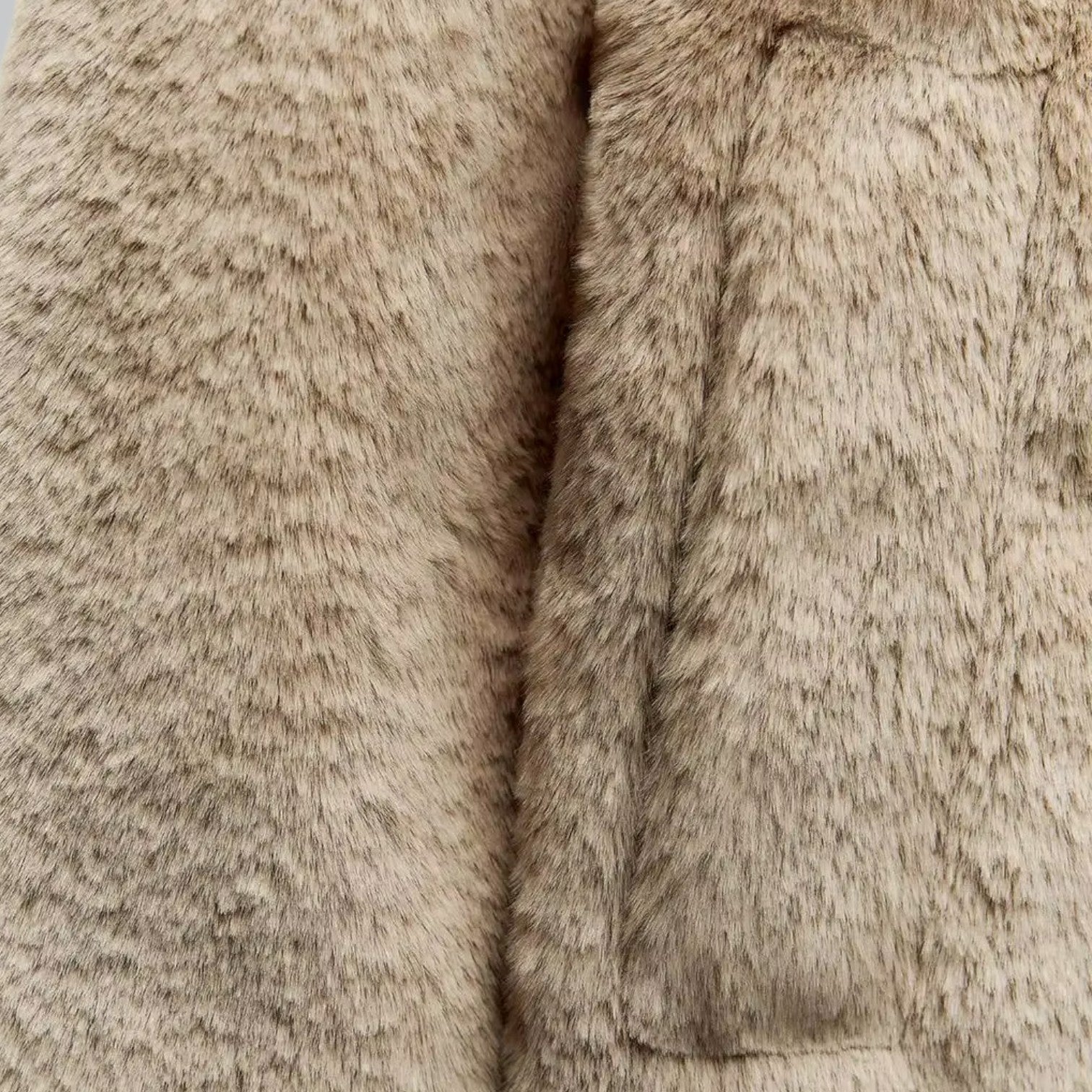 Valenti | Classy Buttoned Faux Fur Long Coat