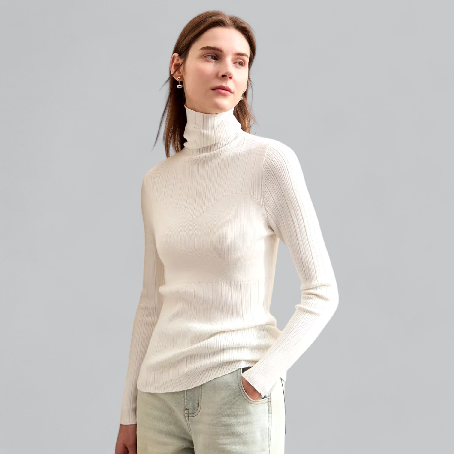 Valenti | Classy Luxury Cashmere Turtleneck Sweater Roll Neck Pullover
