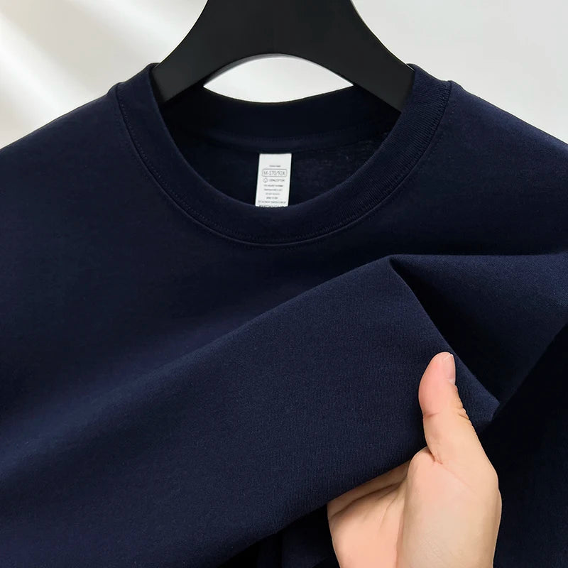 Cotton Crew Neck T-Shirt-VALENTI