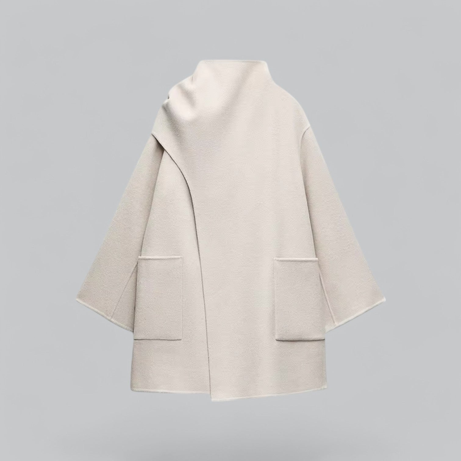 Valenti | Classy Scarf Cape Coat Woollen Winter Jacket