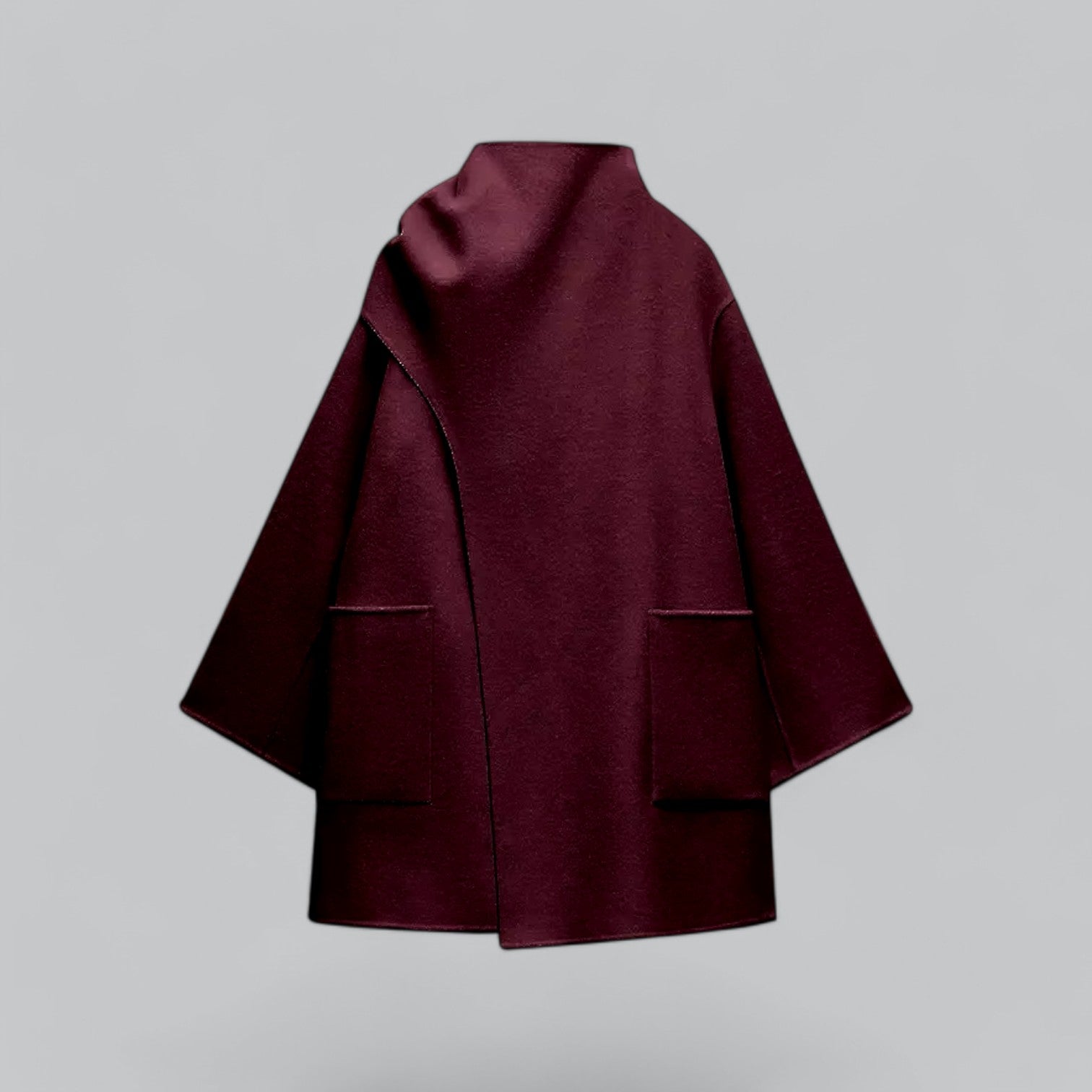 Valenti | Classy Scarf Cape Coat Woollen Winter Jacket