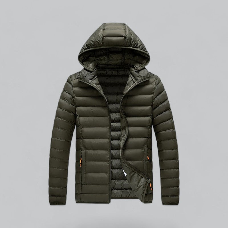 Valenti | Men's Hooded Windbreaker Puffer Jacket Parka-VALENTI