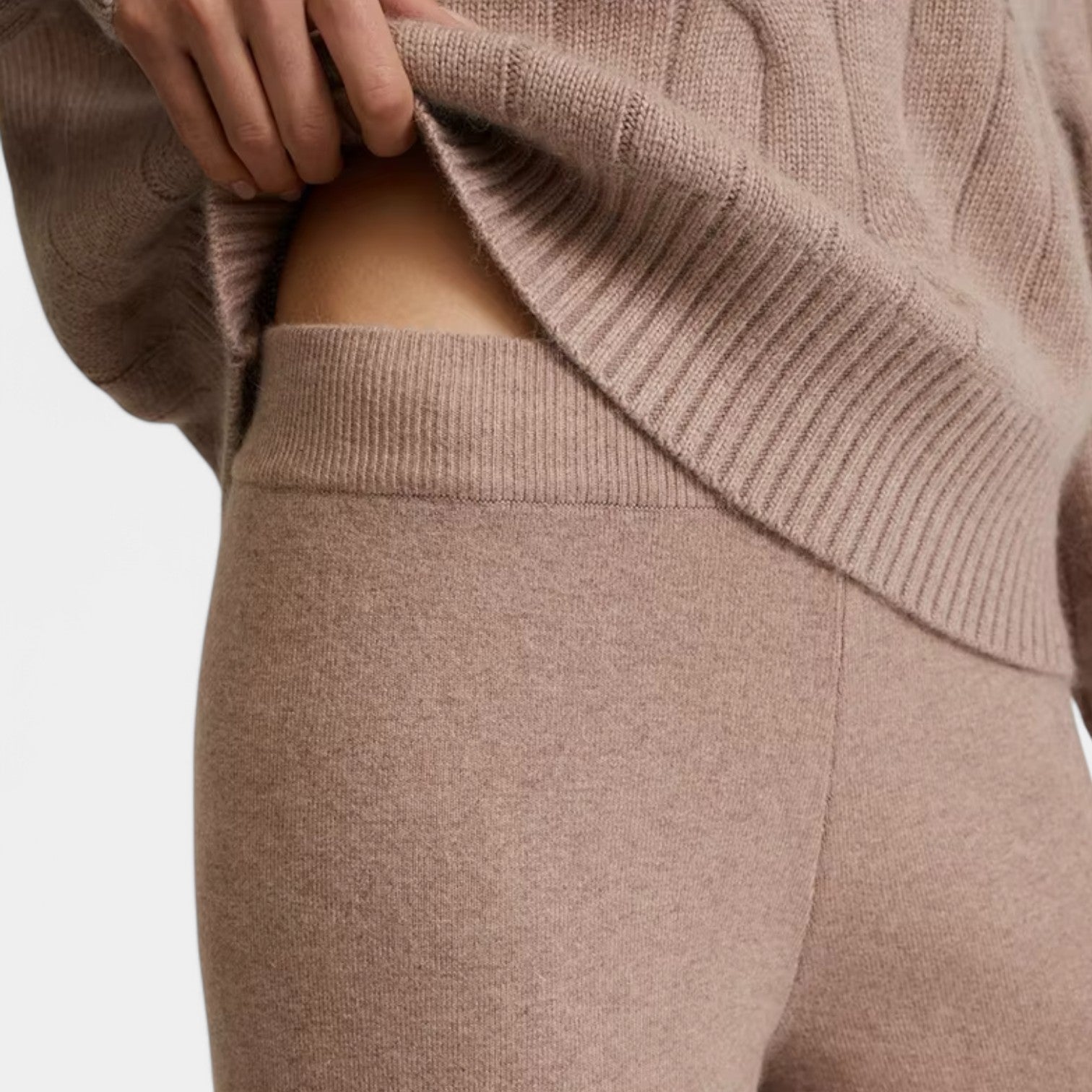 Valenti | Casual Merino Knit Lounge Set - Roll Neck Sweater with Joggers