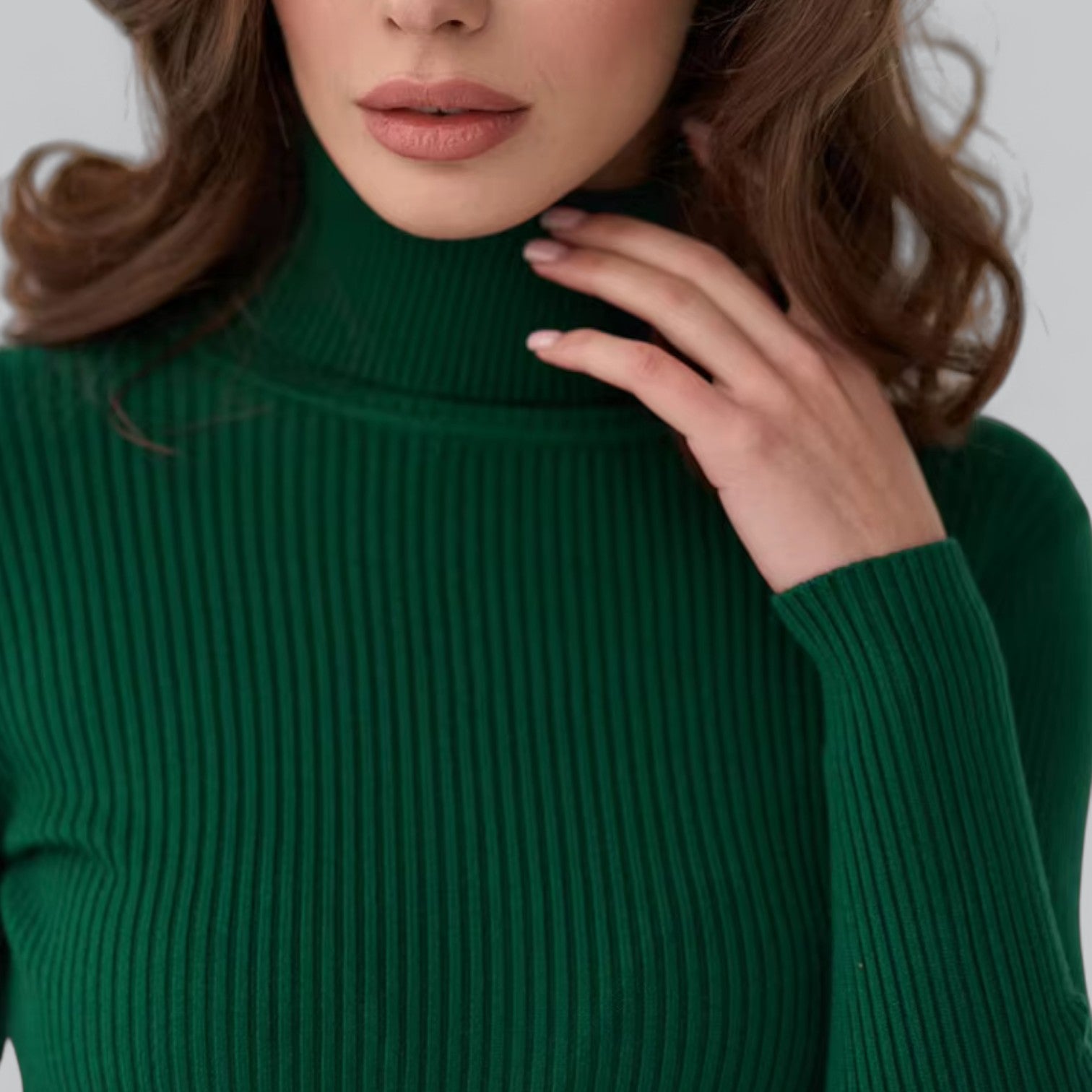 Valenti | Essential Stretchy Mock Turtleneck Pullover Soft Sweater