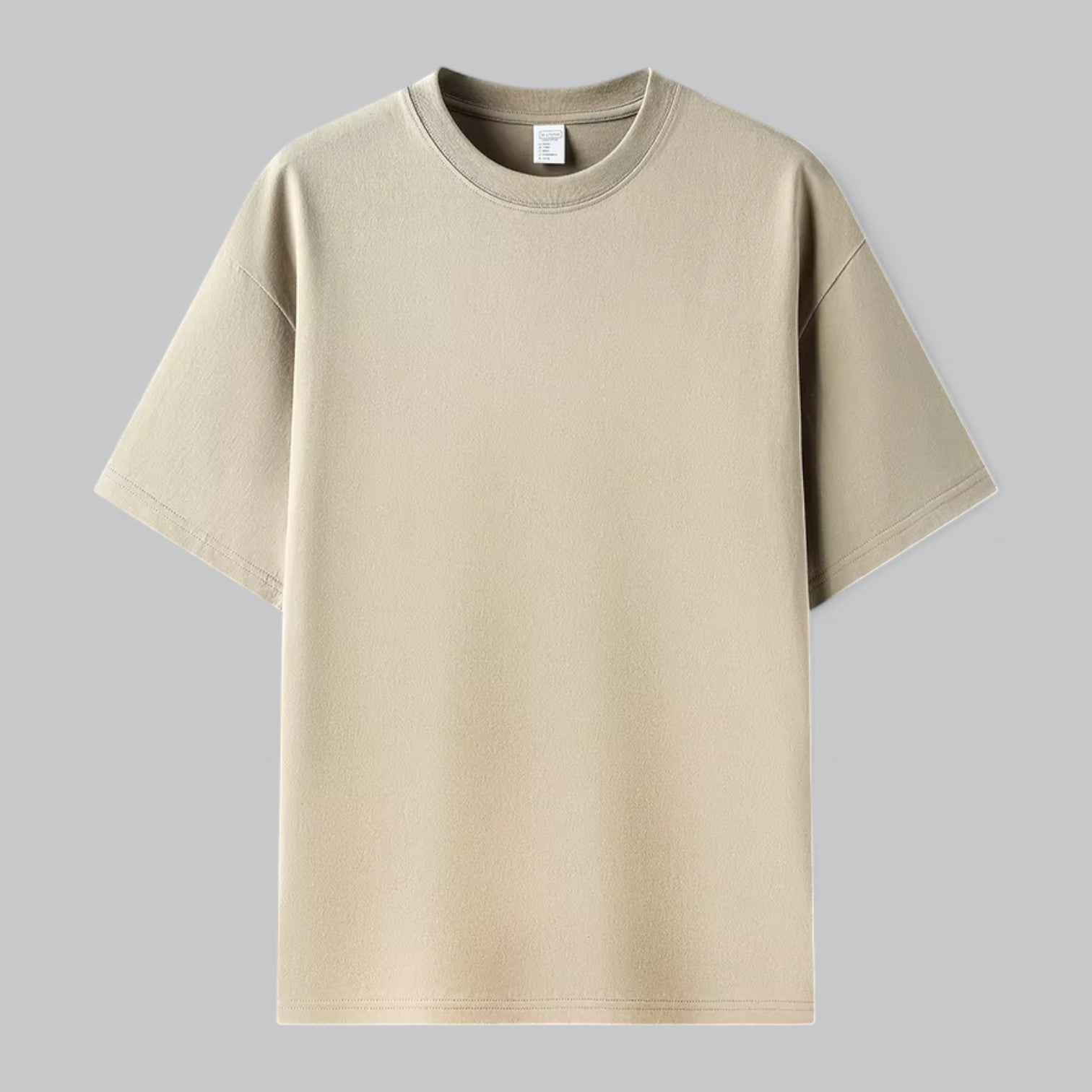 Cotton Crew Neck T-Shirt-VALENTI