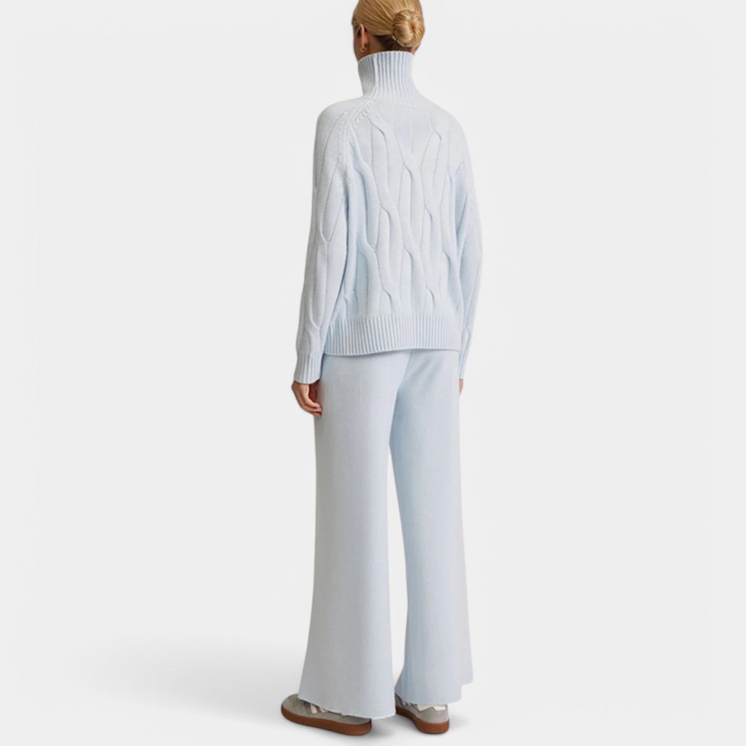 Valenti | Casual Merino Knit Lounge Set - Roll Neck Sweater with Joggers