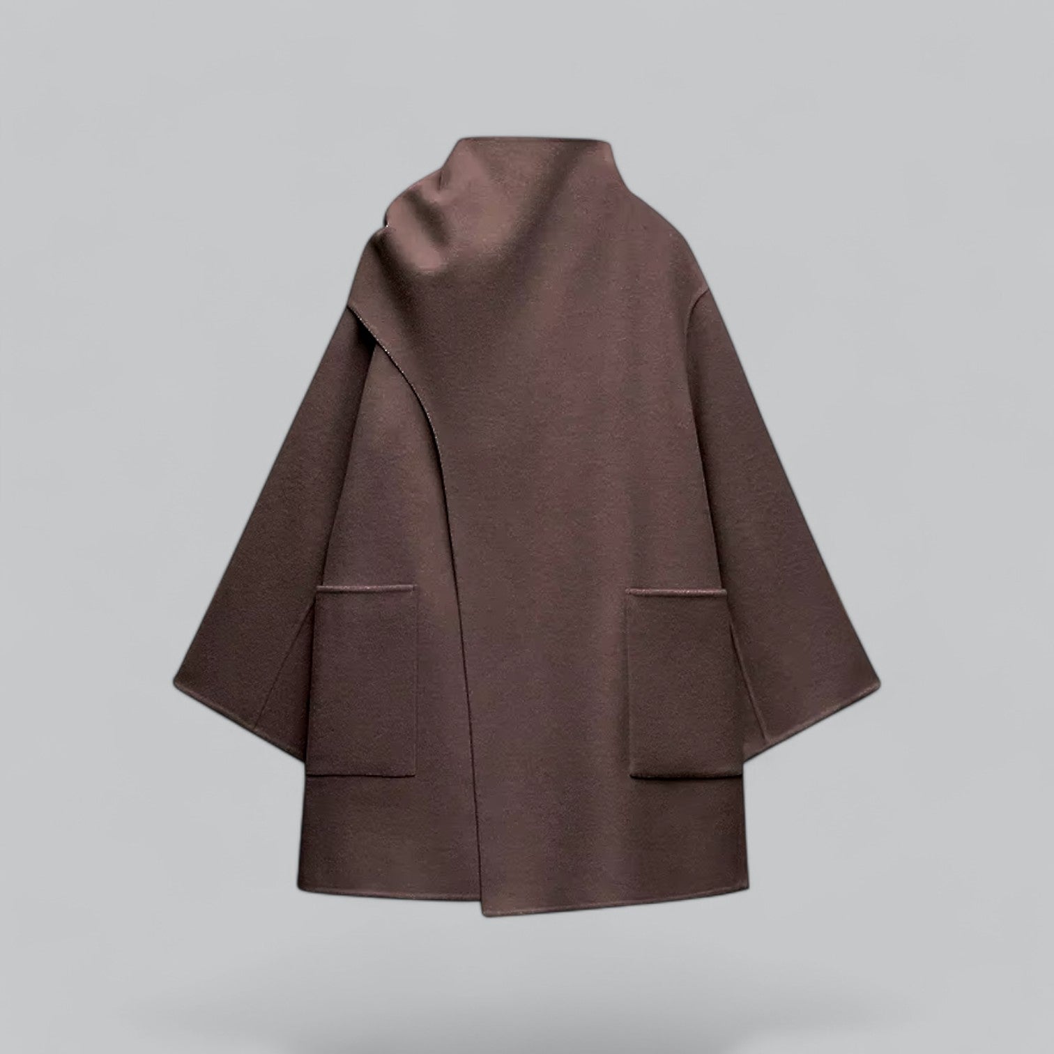 Valenti | Classy Scarf Cape Coat Woollen Winter Jacket