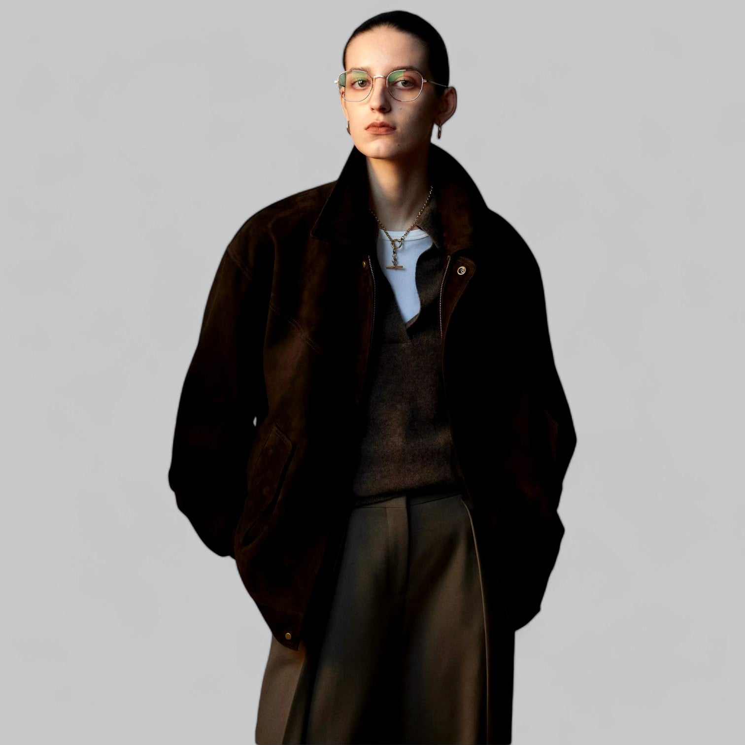 Valenti | Classy Cashmere Long Sleeve Polo V-Neck Sweater