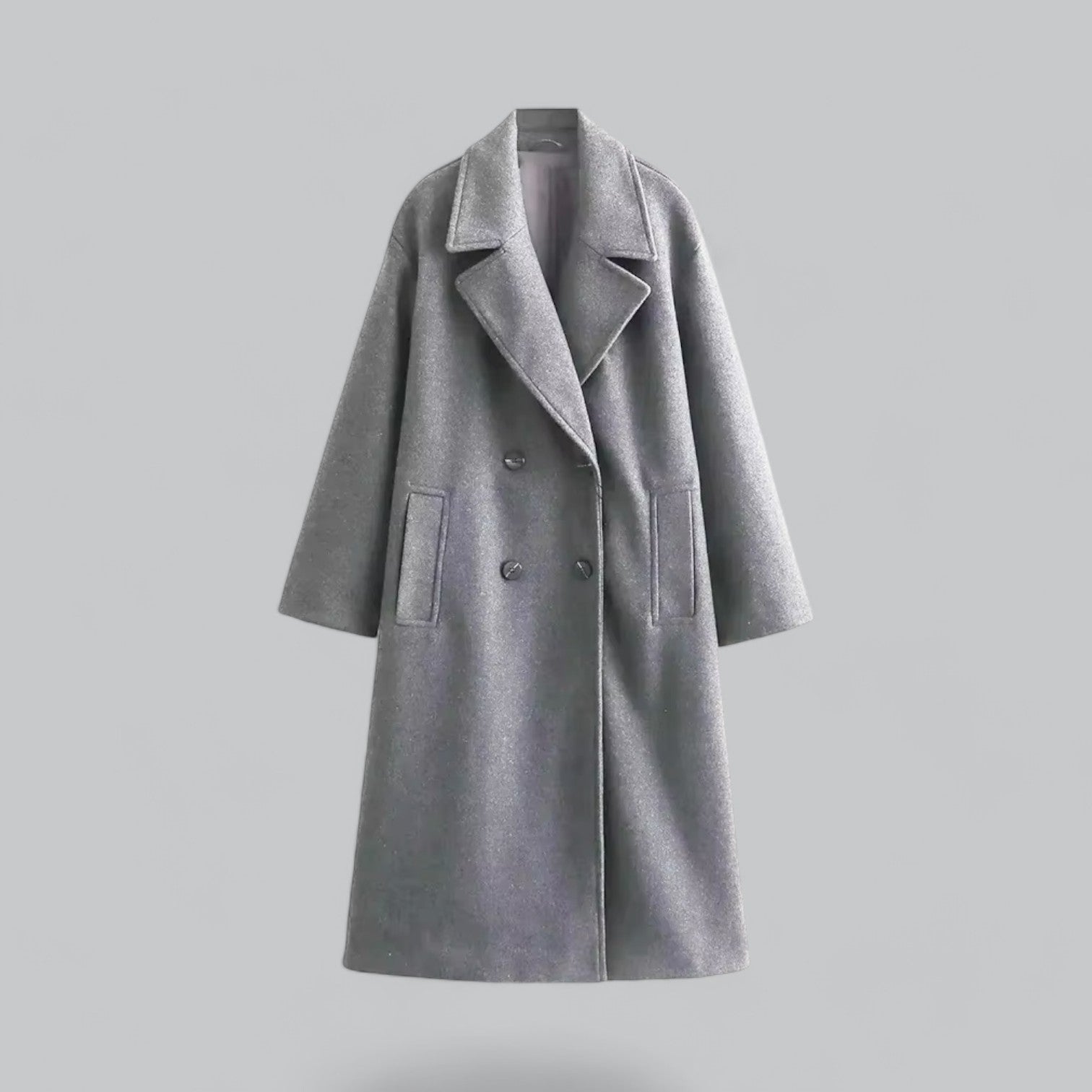 Valenti | Chic Oversized Tailored Soft Coat Buttoned