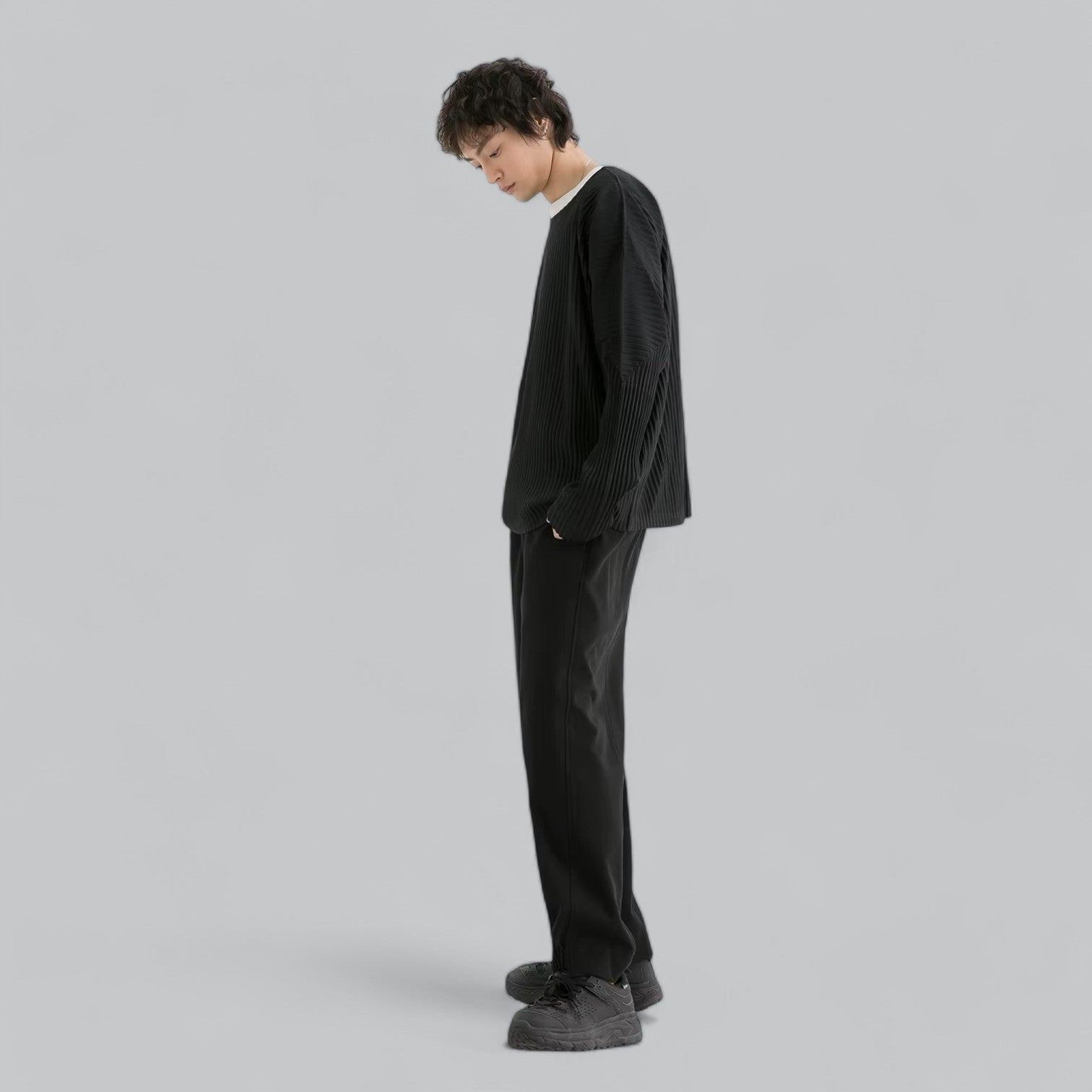 Valenti | Premium Relaxed Ribbed Pleated Outfit
