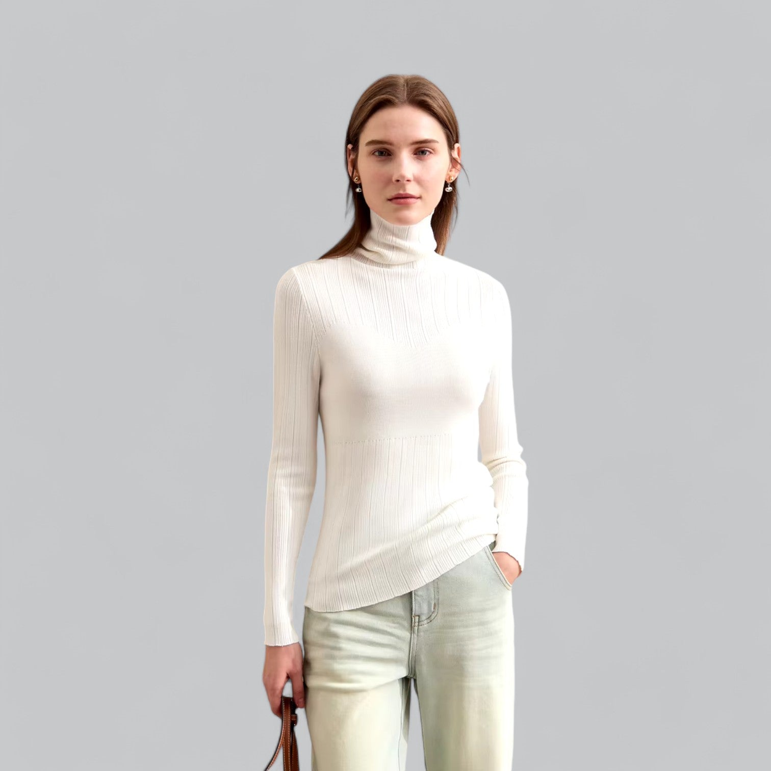 Valenti | Classy Luxury Cashmere Turtleneck Sweater Roll Neck Pullover