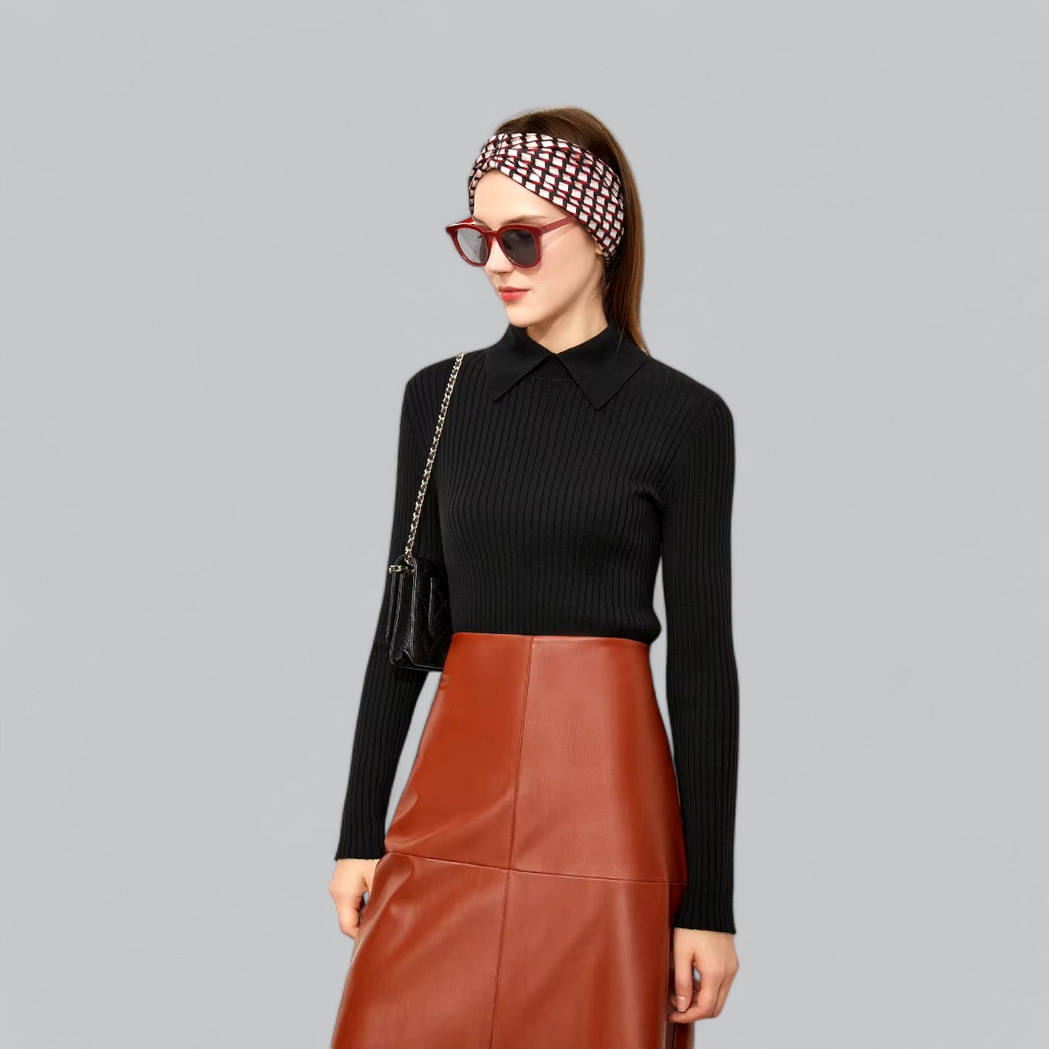 Valenti | Classy Long Sleeve Polo Sweater Merino Wool Pullover