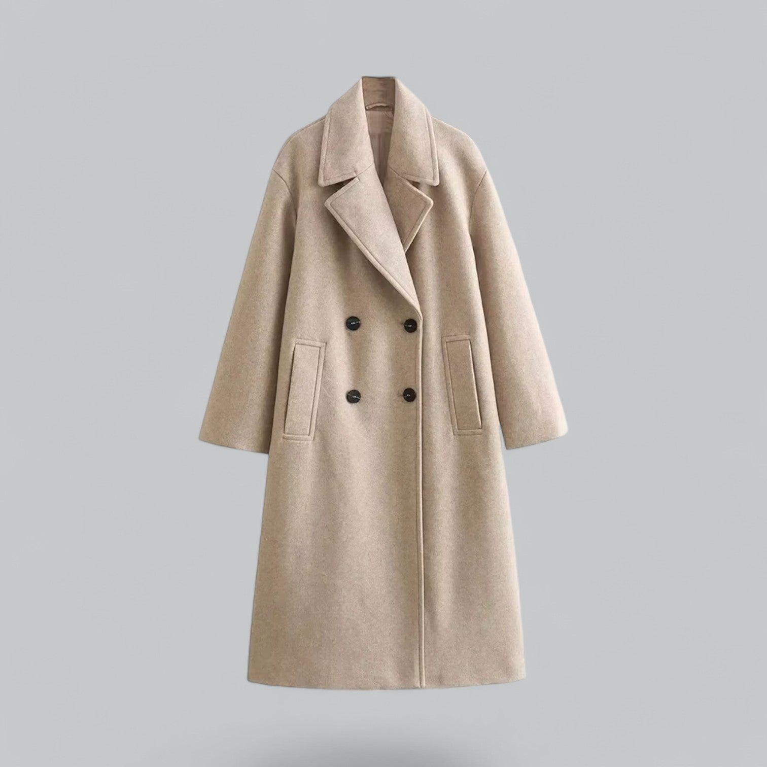 Valenti | Chic Oversized Tailored Soft Coat Buttoned