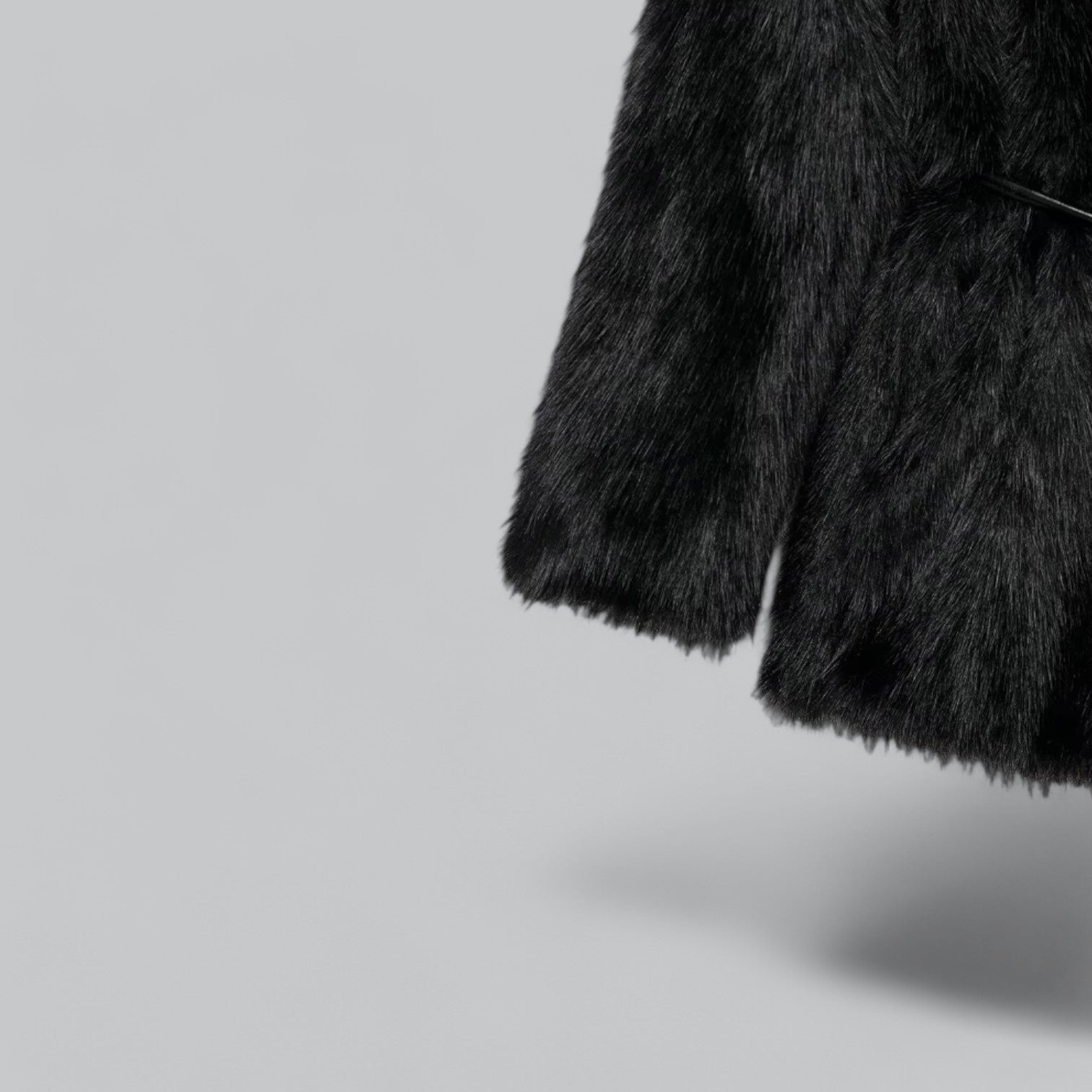 Valenti | Faux Fur Belted Midi Long Coat Plush Winter Jacket-VALENTI