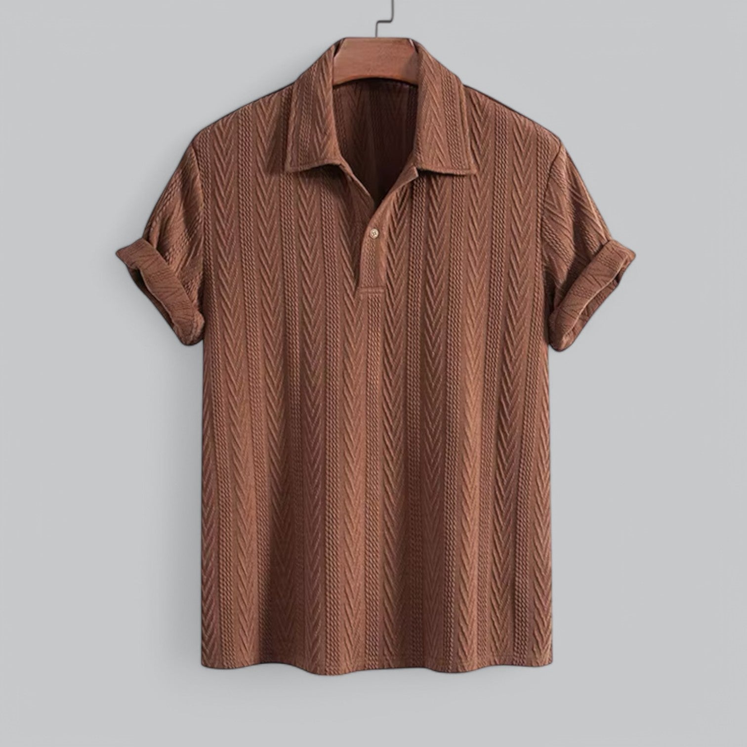 Valenti | Old-Money Jacquard Polo T-Shirt