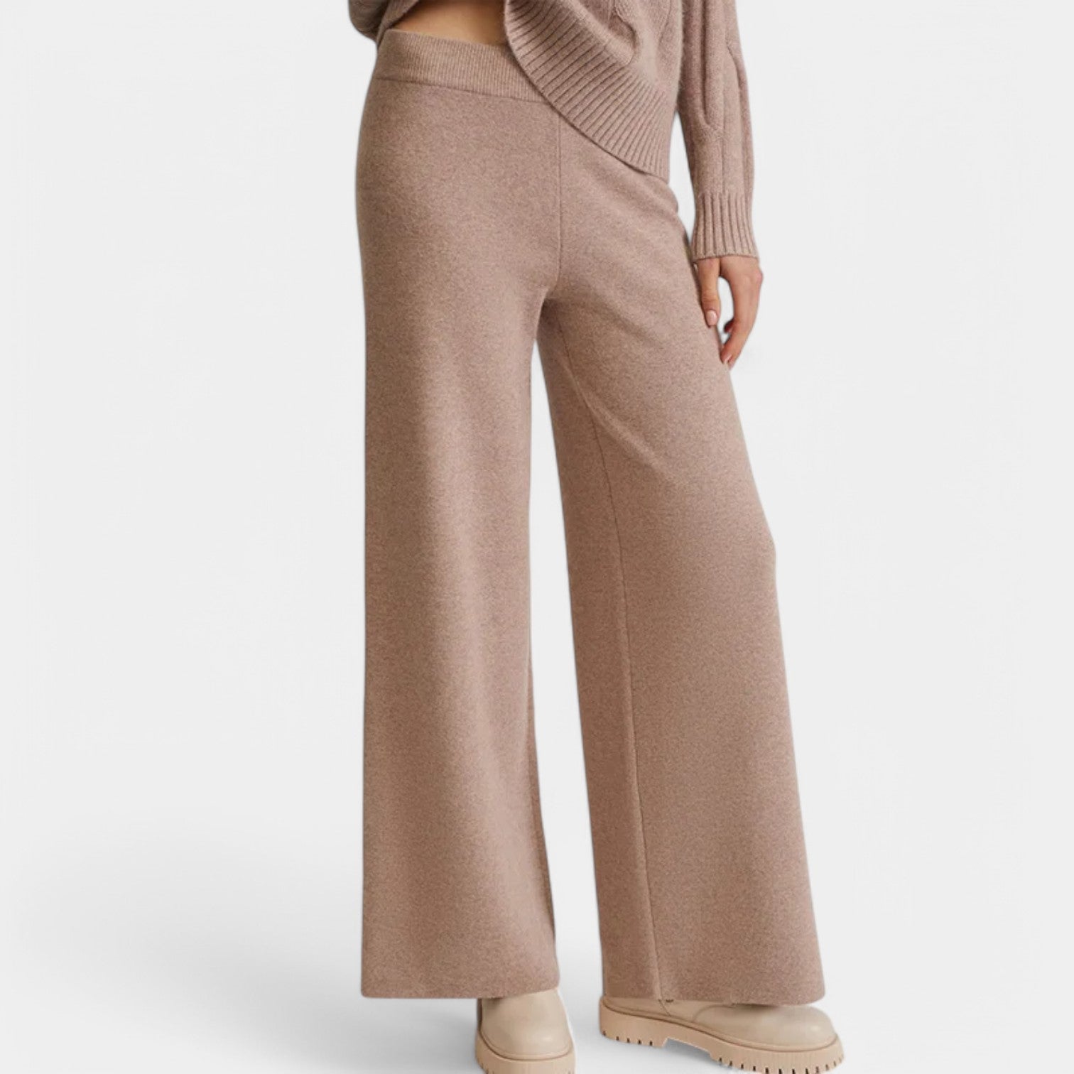 Valenti | Casual Merino Knit Lounge Set - Roll Neck Sweater with Joggers