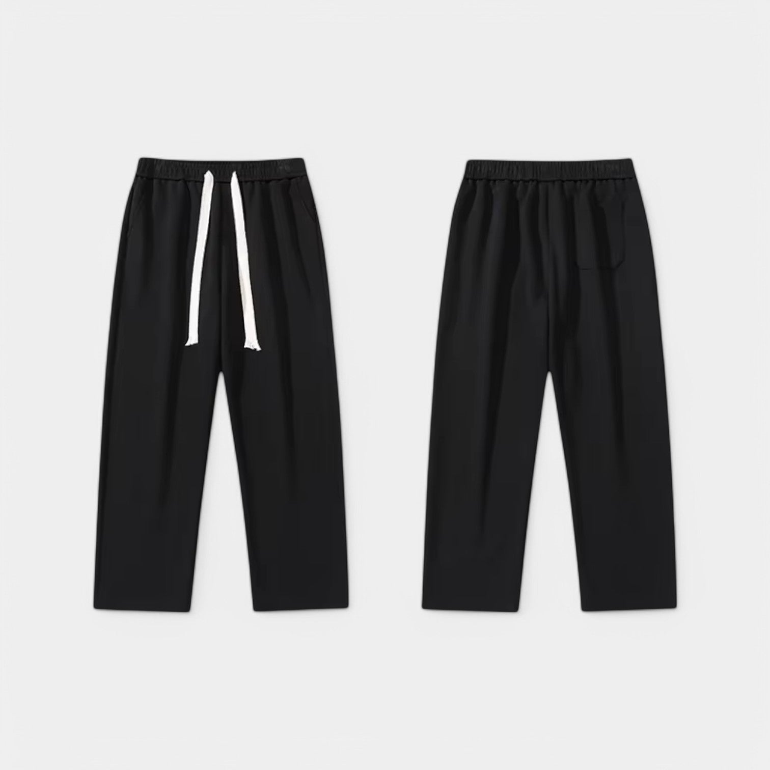 Valenti | Casual Straight Leg Joggers - Cotton Wide Baggy Sweatpants