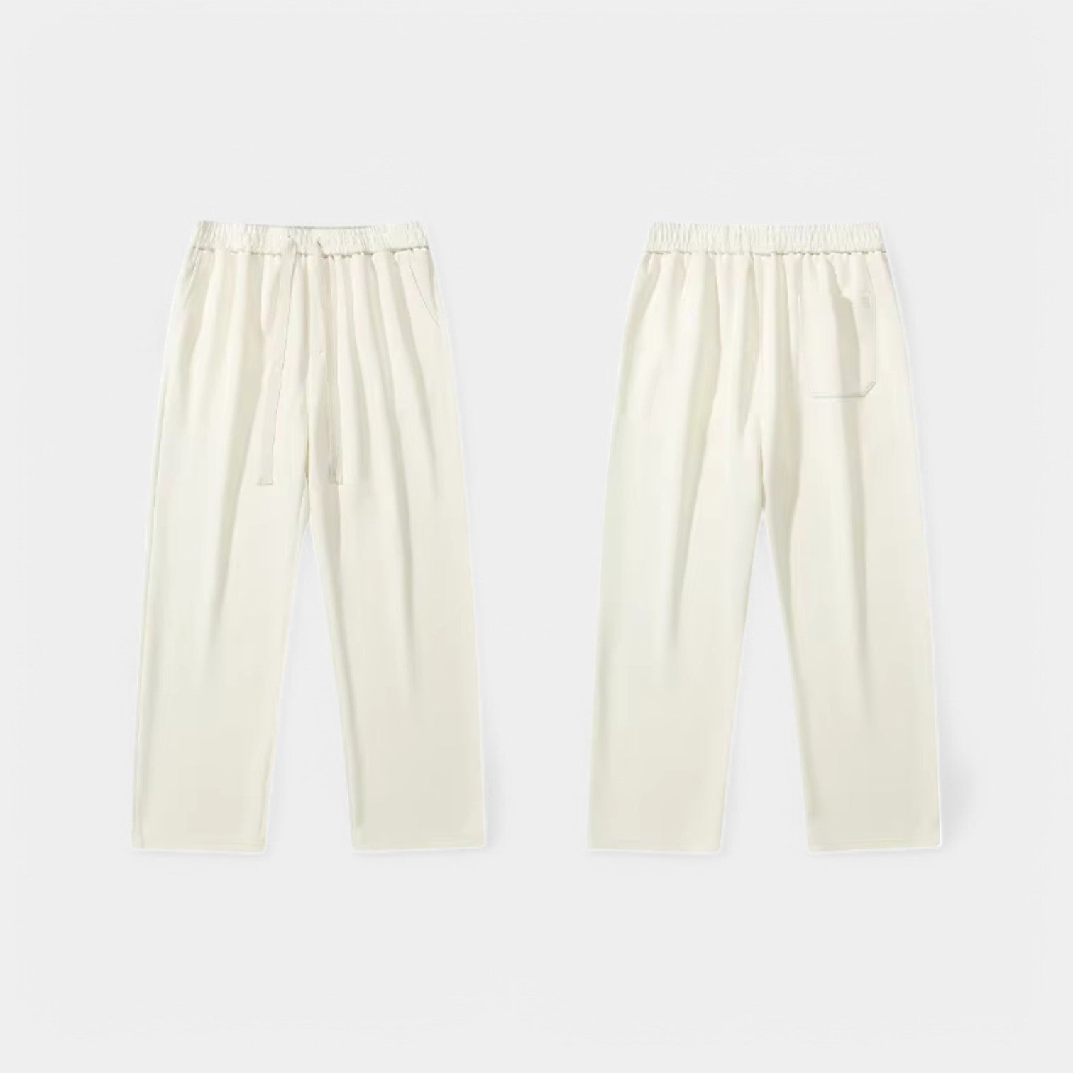 Valenti | Casual Straight Leg Joggers - Cotton Wide Baggy Sweatpants
