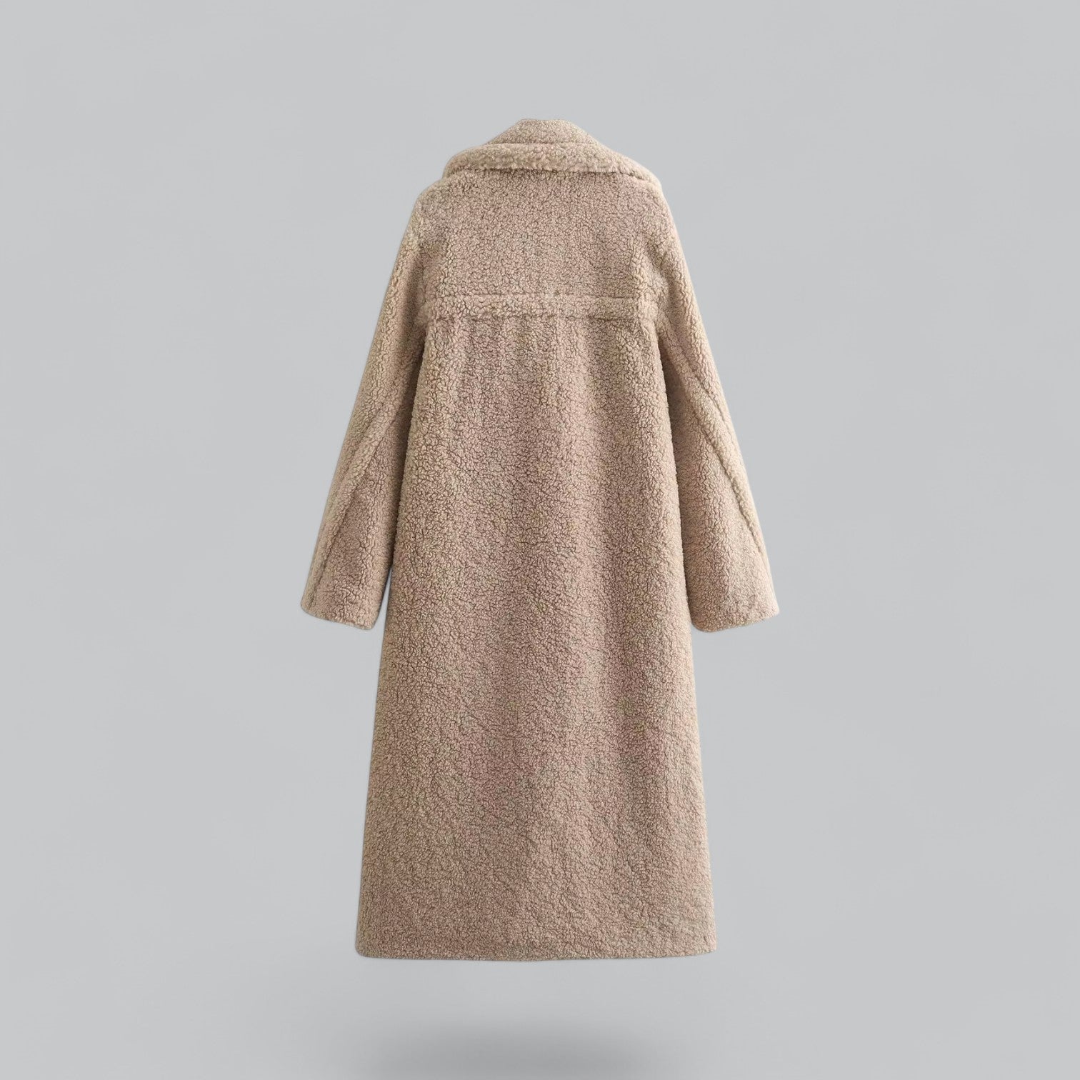 Valenti | Classic Loose Teddy Faux Fur Long Coat Maxi Jacket