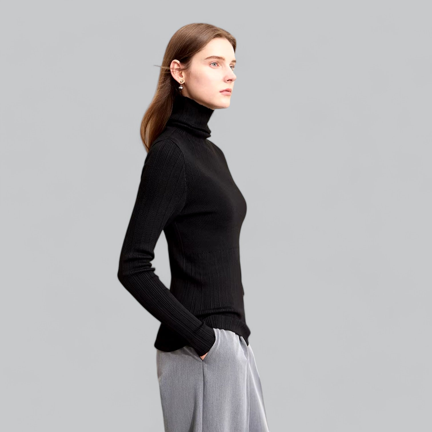 Valenti | Classy Luxury Cashmere Turtleneck Sweater Roll Neck Pullover