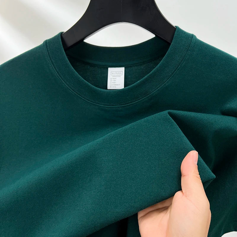 Cotton Crew Neck T-Shirt-VALENTI