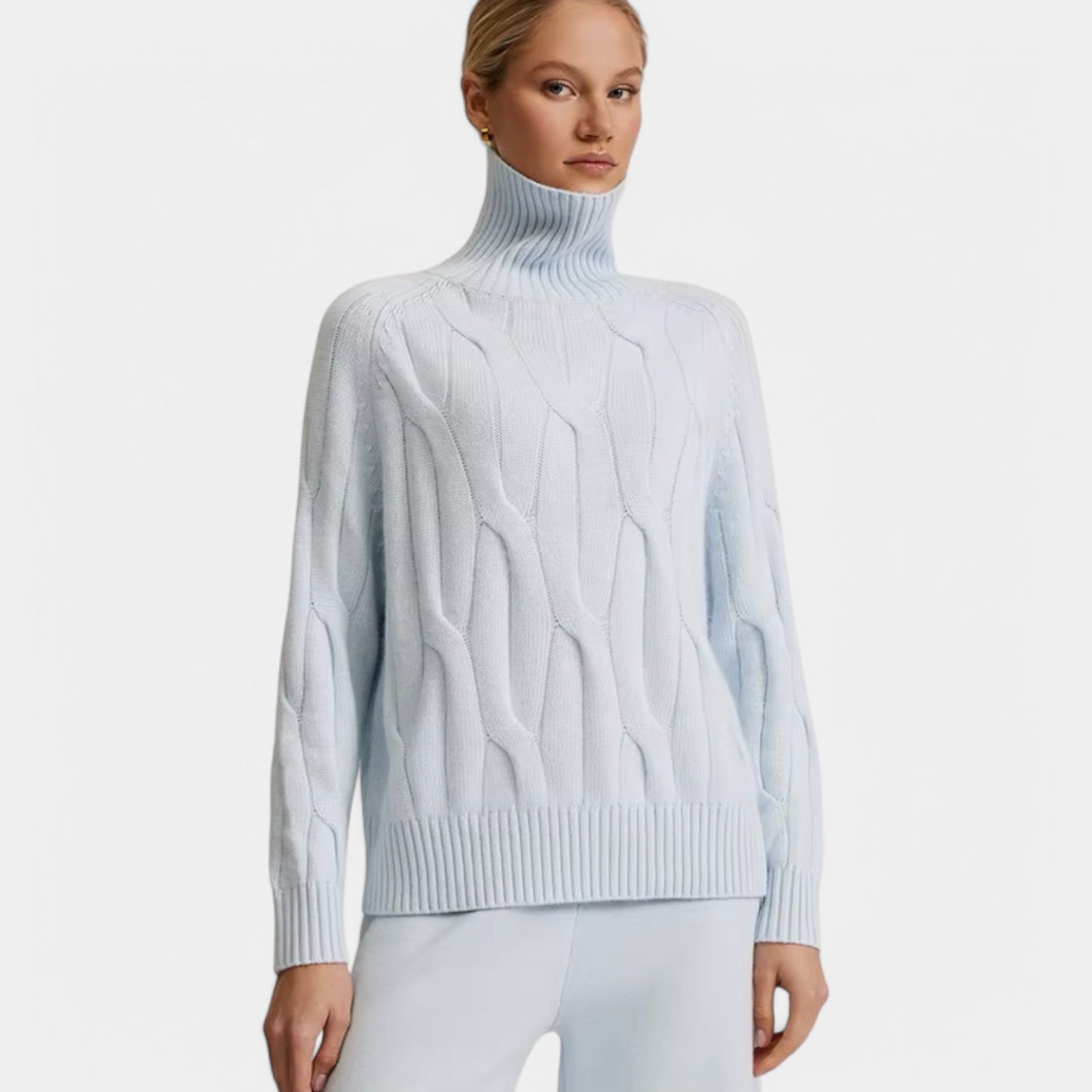 Valenti | Casual Merino Knit Lounge Set - Roll Neck Sweater with Joggers