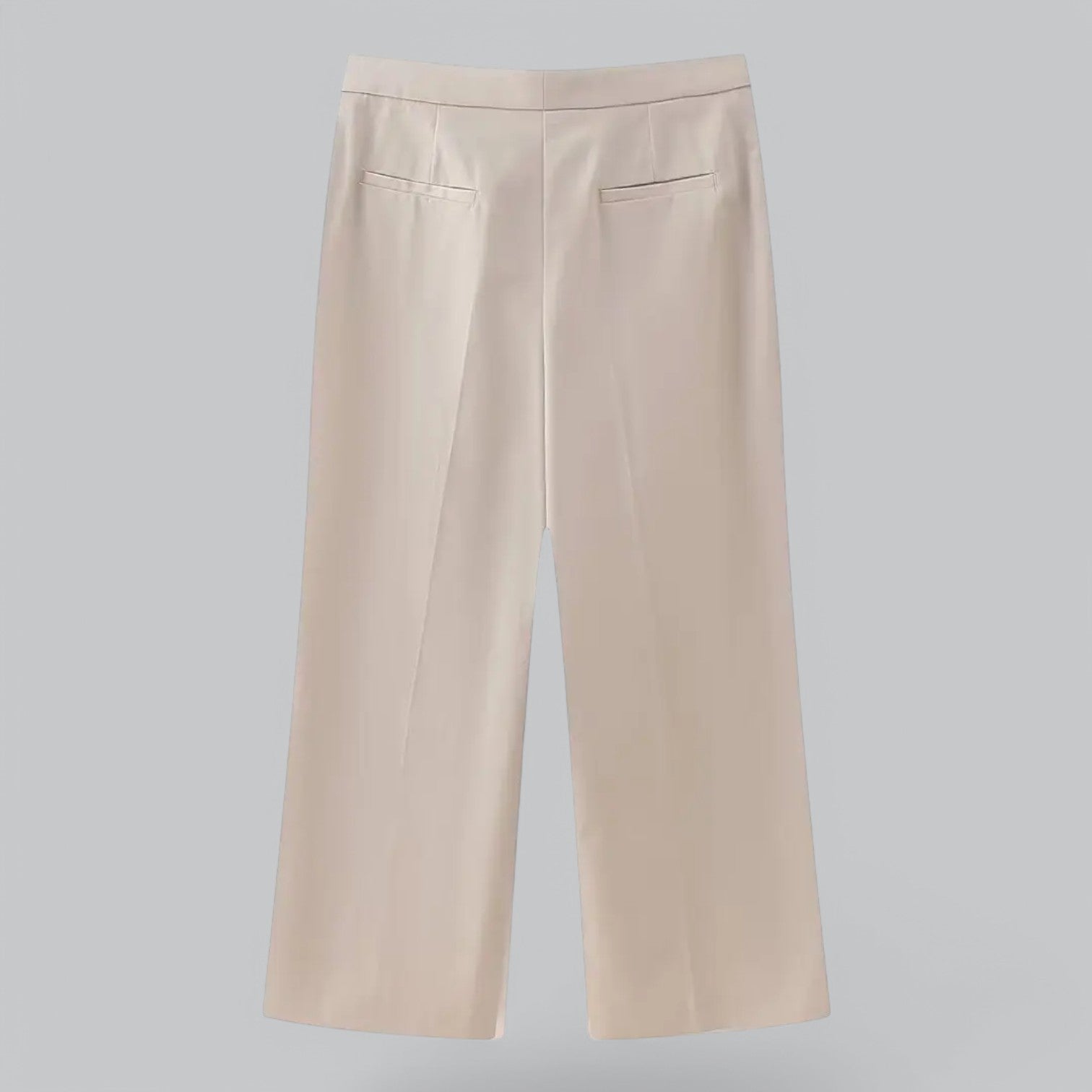 Valenti | Women's Khaki Wide Leg Suit Straight Pants-VALENTI