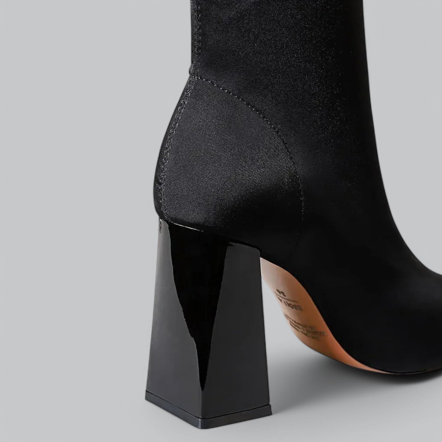 Valenti | High Heels Silk Ankle Boots - Stretch with Block Heel