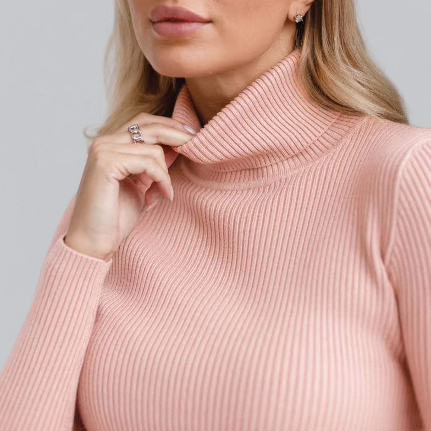 Valenti | Essential Stretchy Mock Turtleneck Pullover Soft Sweater