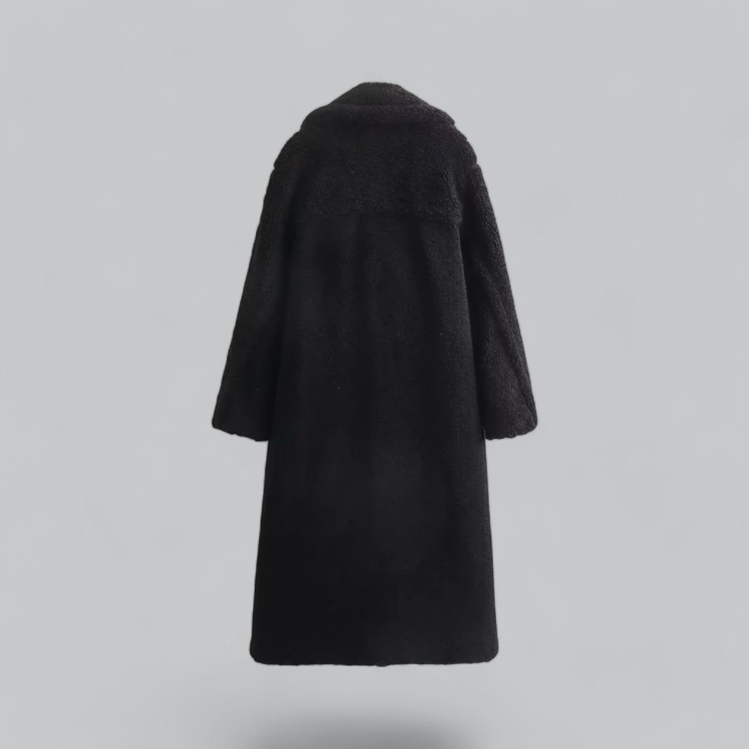 Valenti | Classic Loose Teddy Faux Fur Long Coat Maxi Jacket