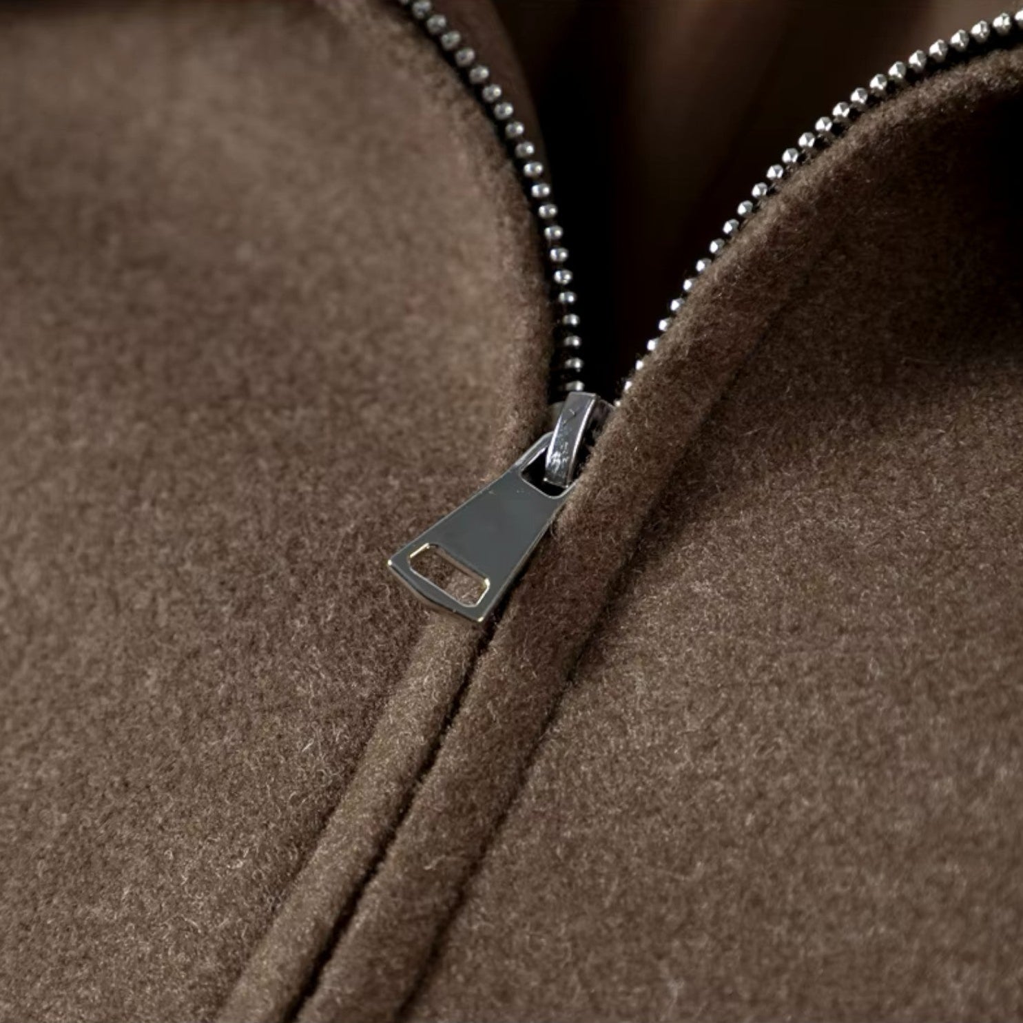 Valenti | Vintage Woolen Jacket Cropped Warm Zip-Up Coat