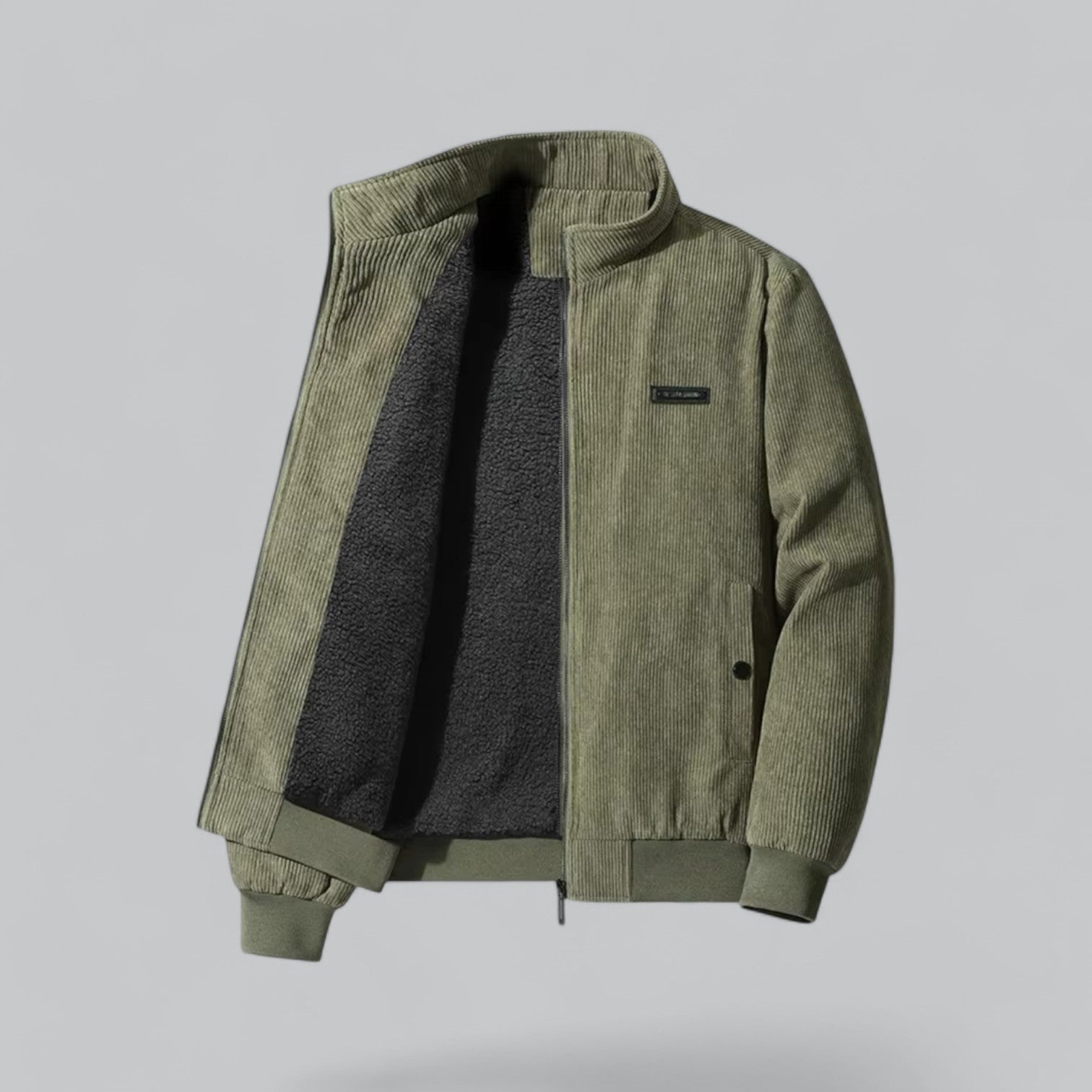 Valenti | Classic Soft Ribbed Fleece Winter Jacket