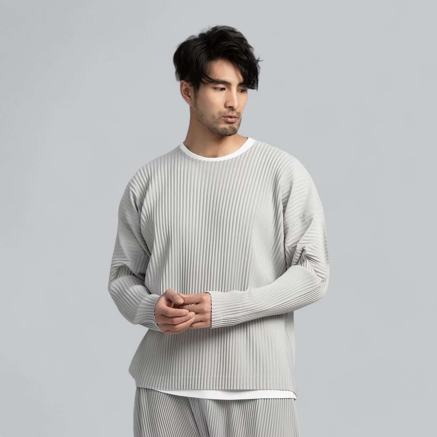 Valenti | Premium Relaxed Ribbed Pleated Outfit
