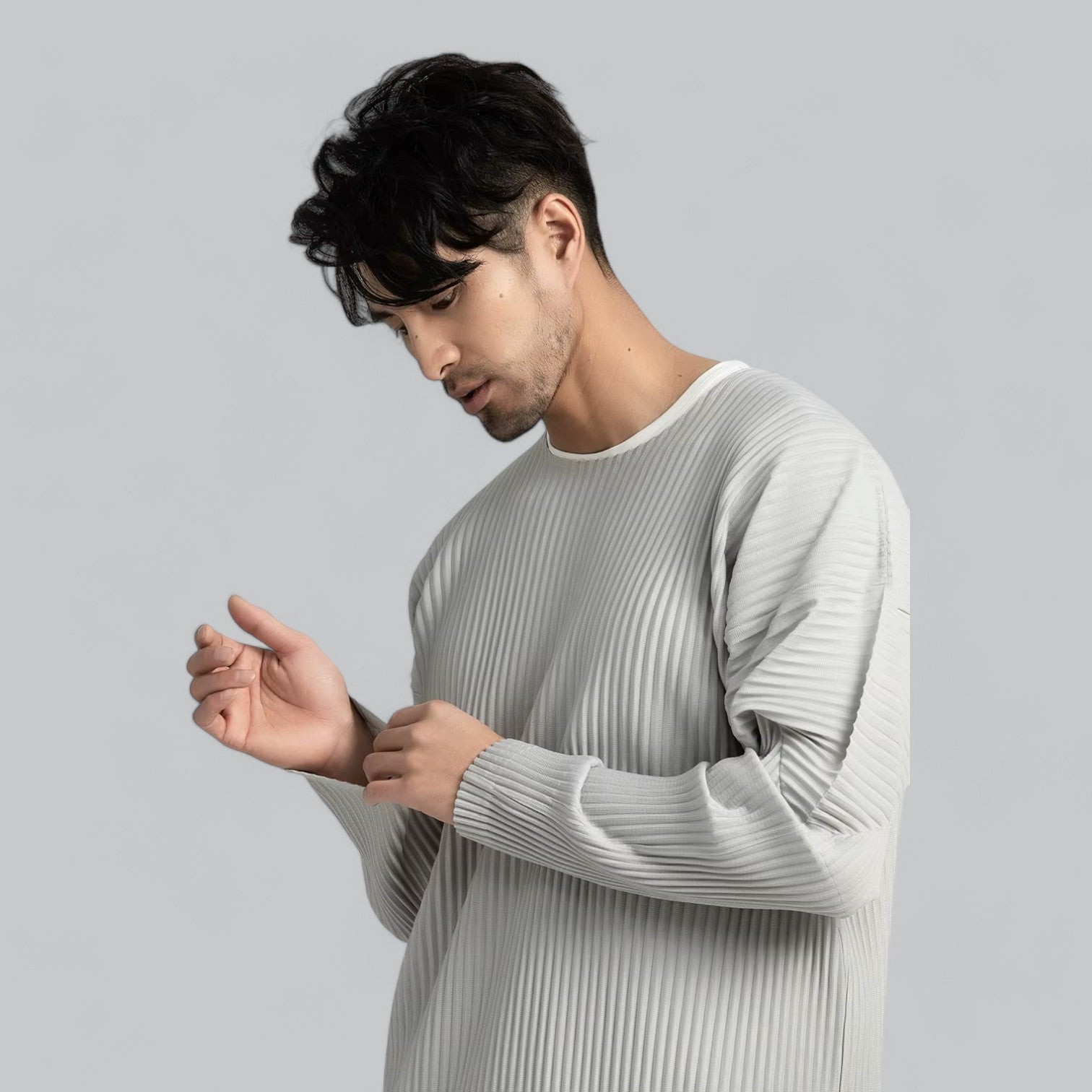 Valenti | Premium Relaxed Ribbed Pleated Outfit