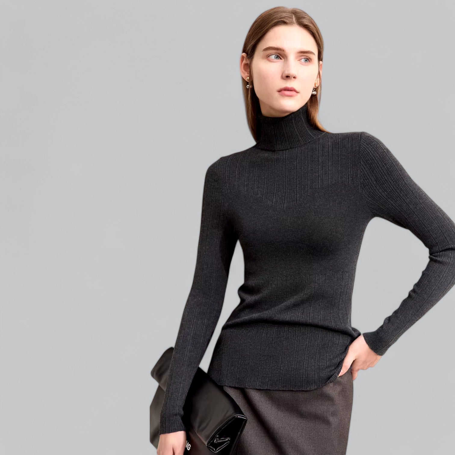 Valenti | Classy Luxury Cashmere Turtleneck Sweater Roll Neck Pullover