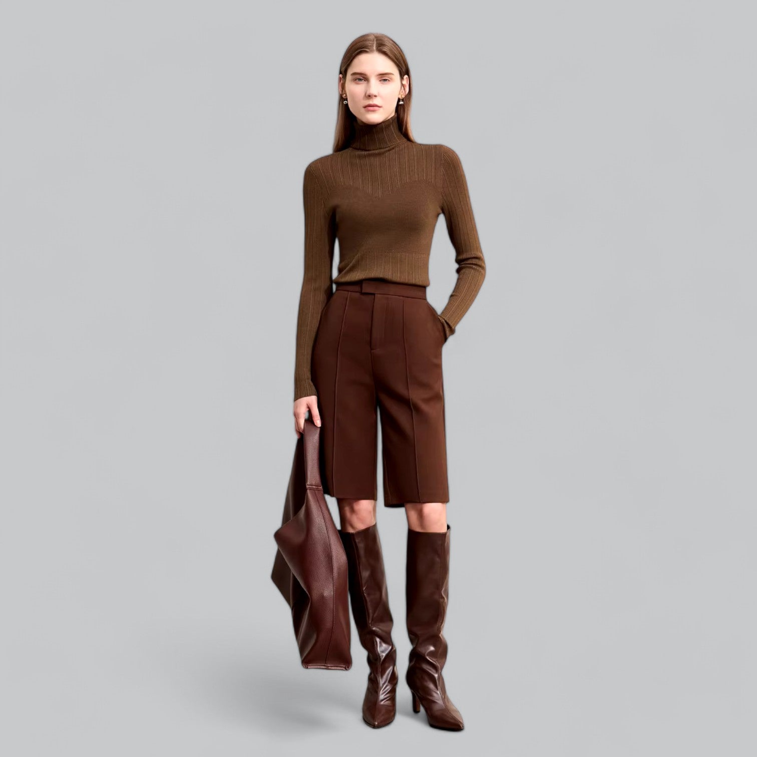 Valenti | Classy Luxury Cashmere Turtleneck Sweater Roll Neck Pullover