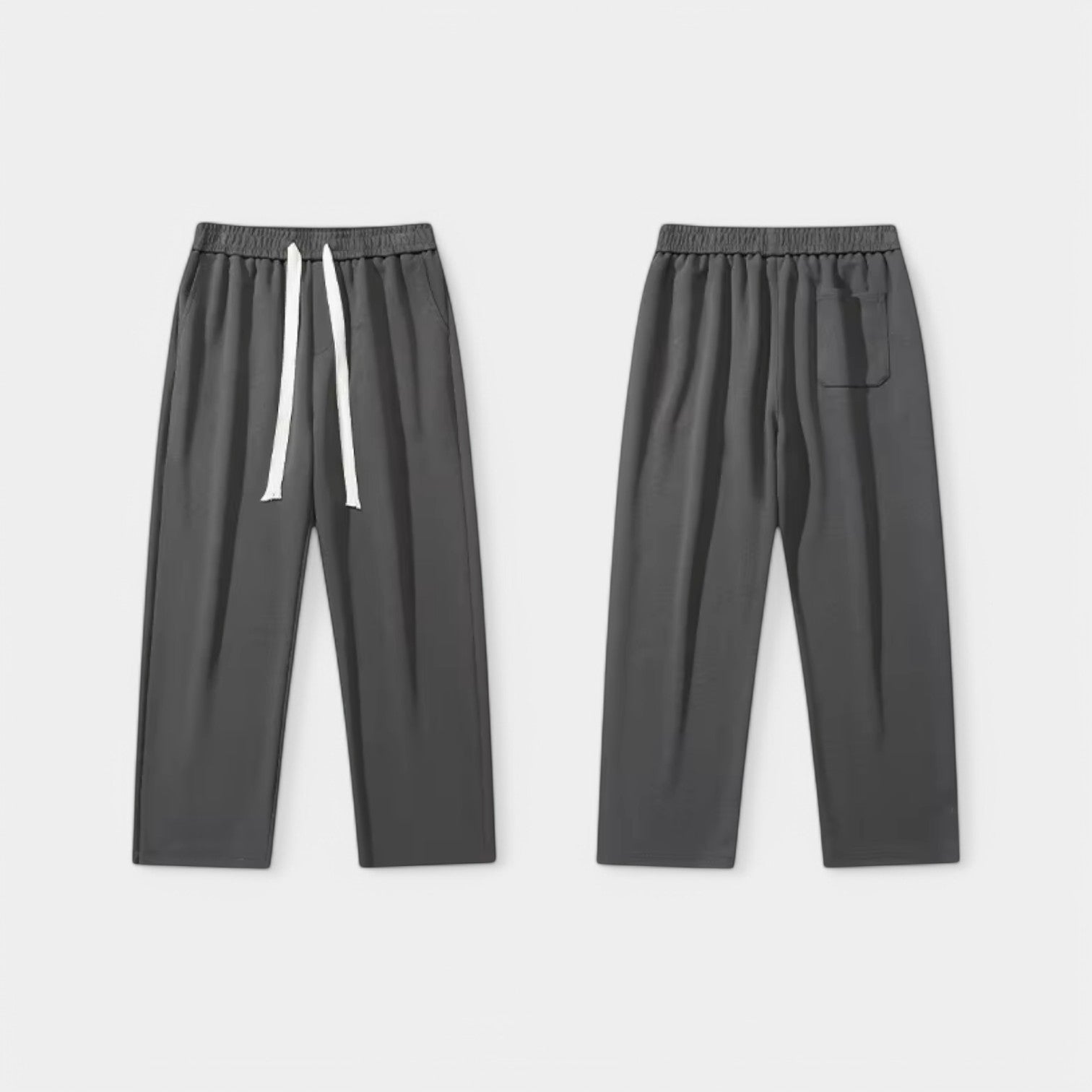 Valenti | Casual Straight Leg Joggers - Cotton Wide Baggy Sweatpants