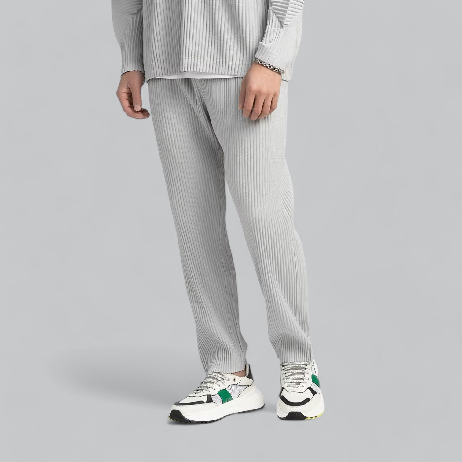 Valenti | Premium Relaxed Ribbed Pleated Outfit