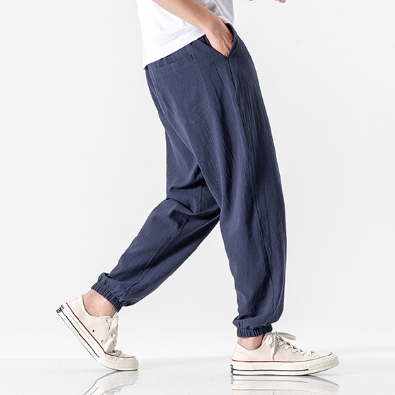 Valenti | Pure Linen Pants - Baggy Trousers