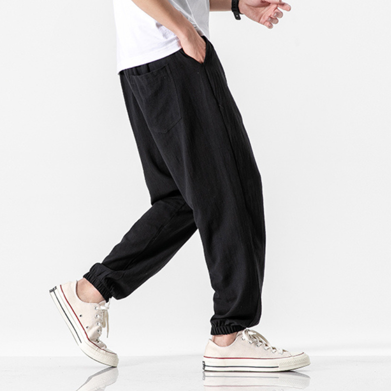 Valenti | Pure Linen Pants - Baggy Trousers