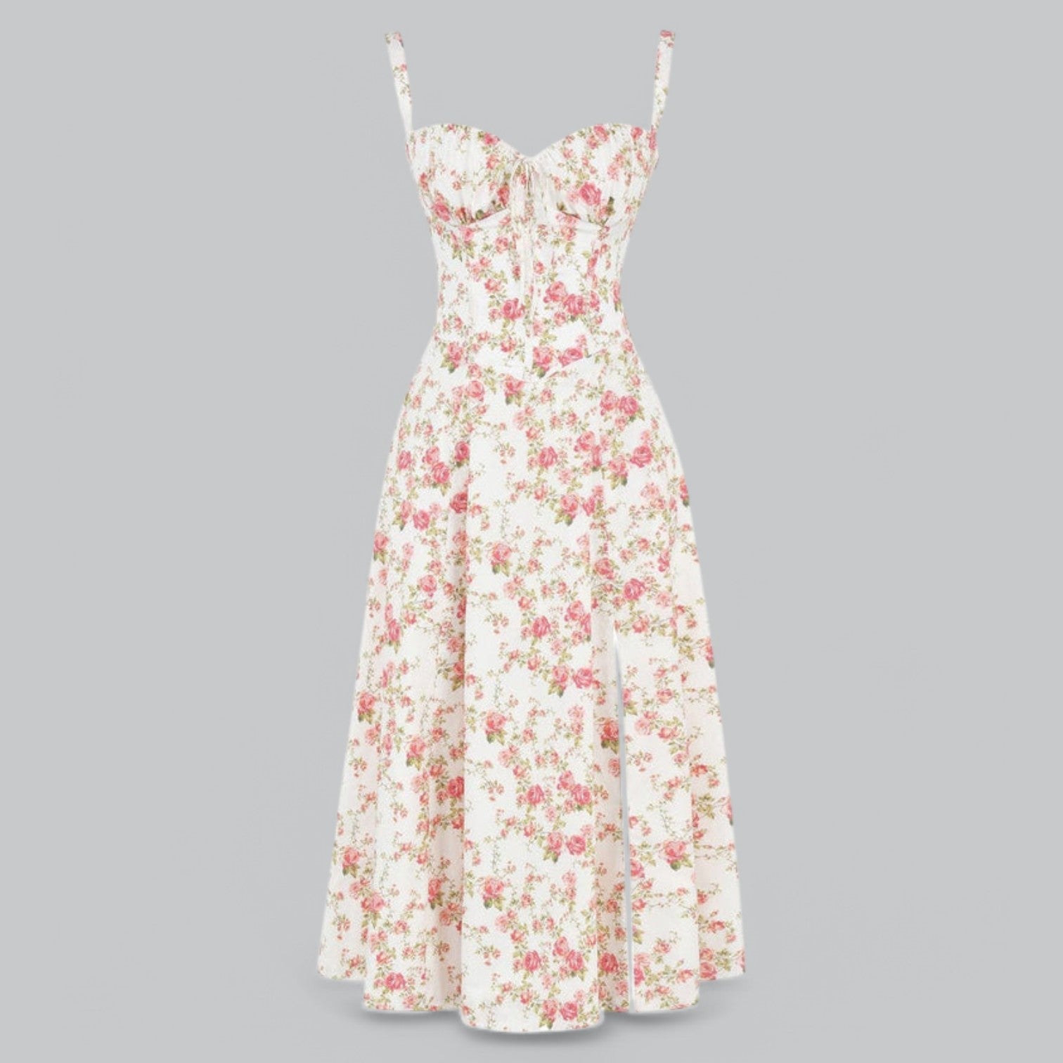 Valenti | Sleeveless Summer Dress - Elegant Slit Maxi Dress